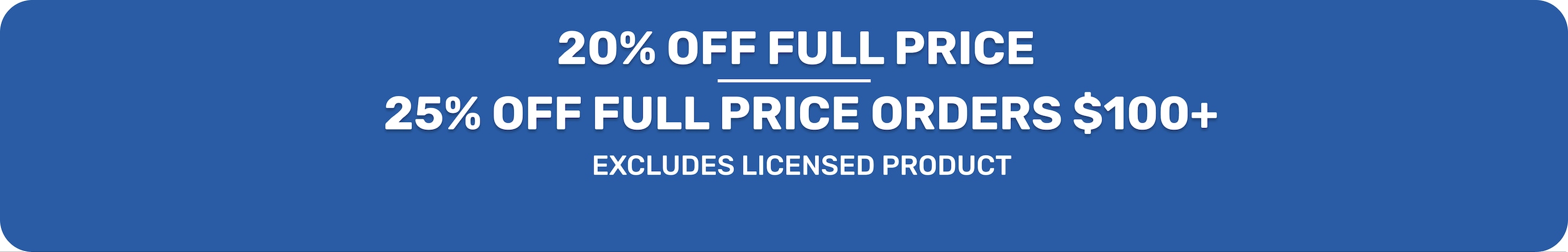 20 Off Full Price