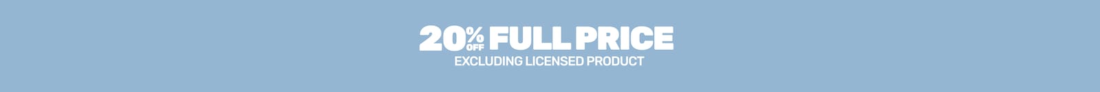 20% off Full Price