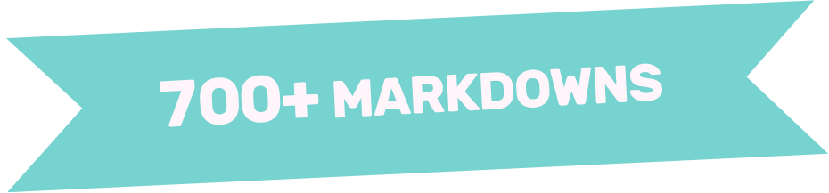 700+ Markdowns