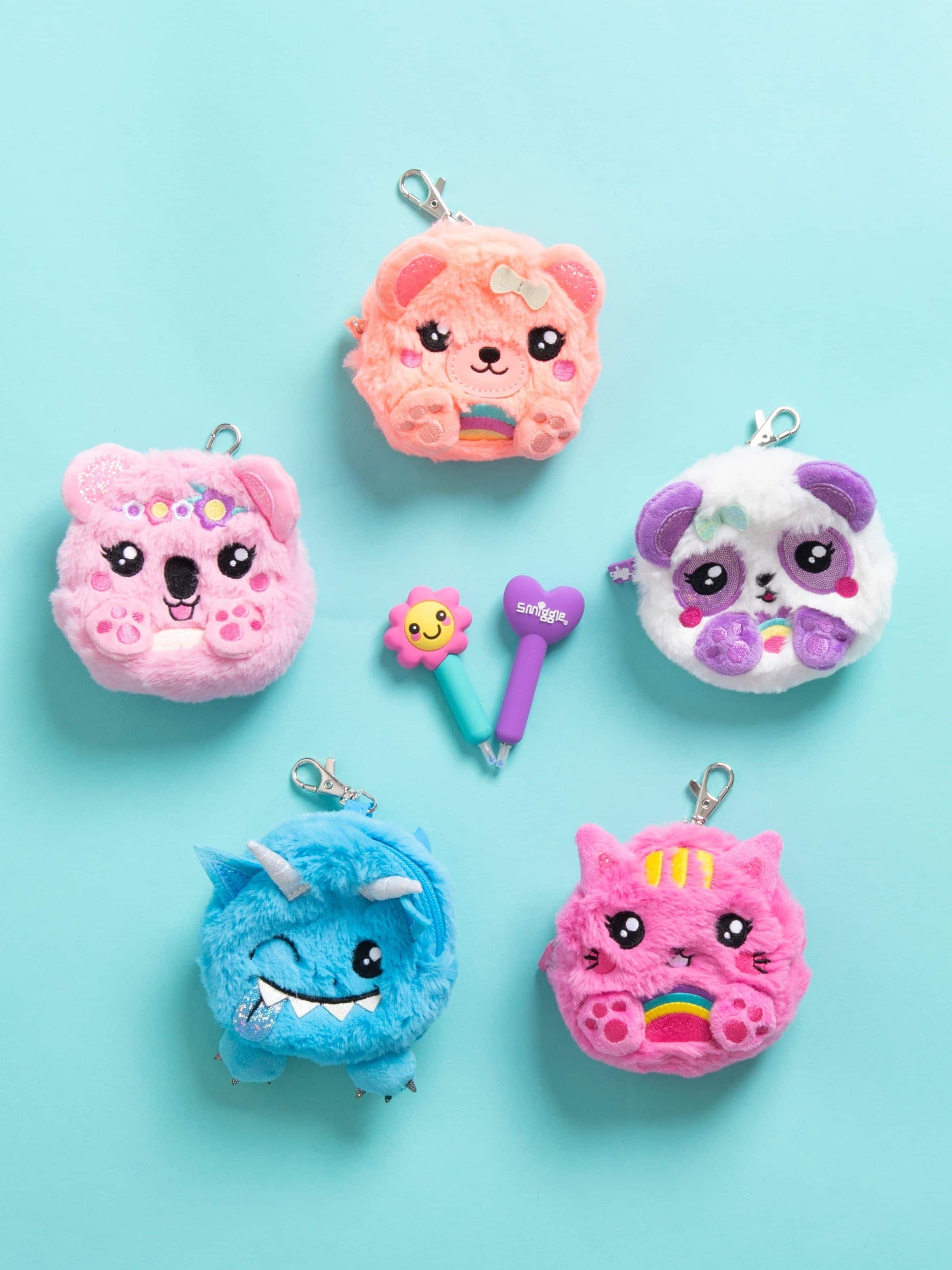 Image for Fluffy Mini Pen Pal Notepad Keyring from Smiggle