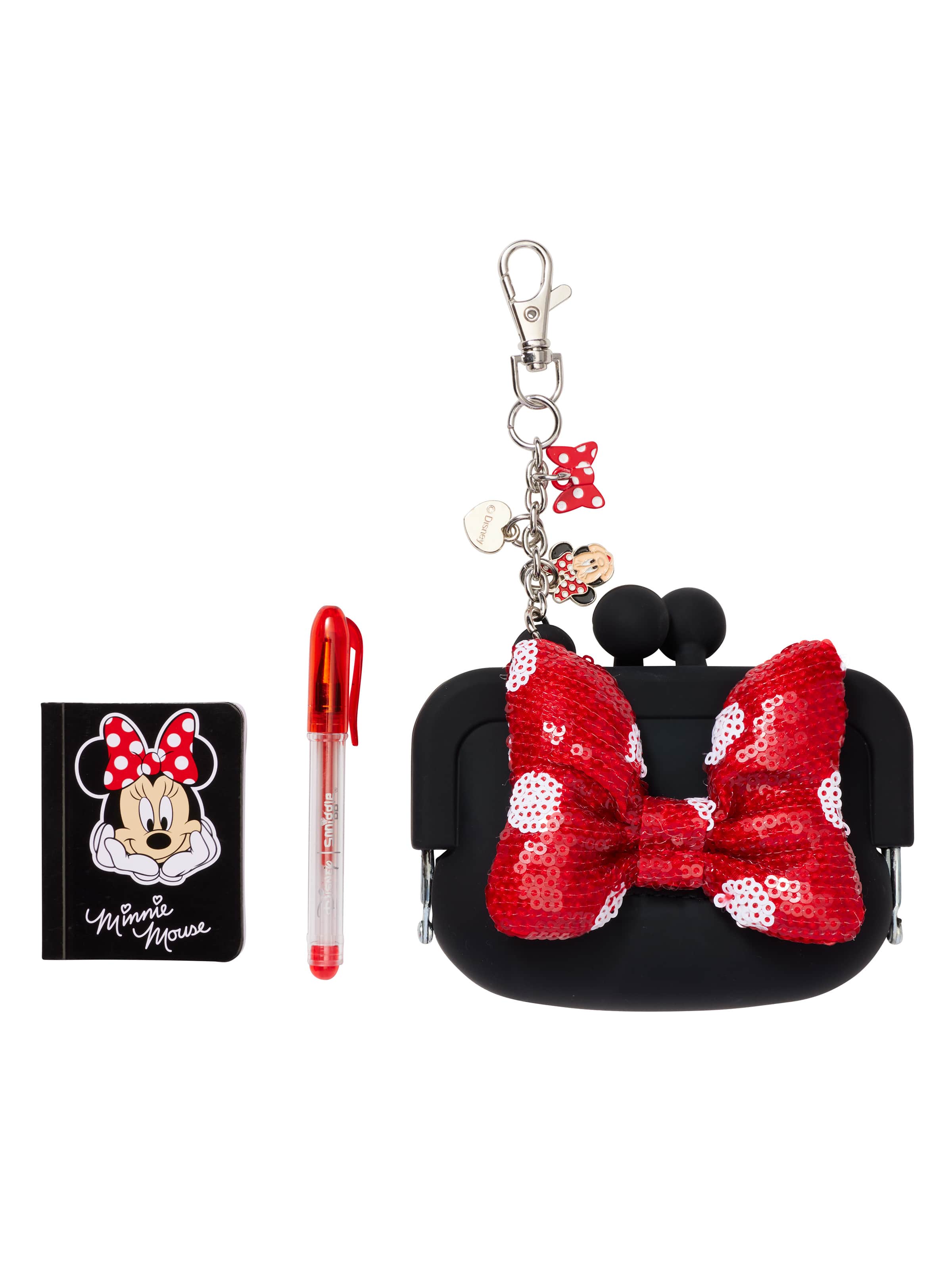 Image for Minnie Mouse Mini Pen Pal Notepad Keyring from Smiggle