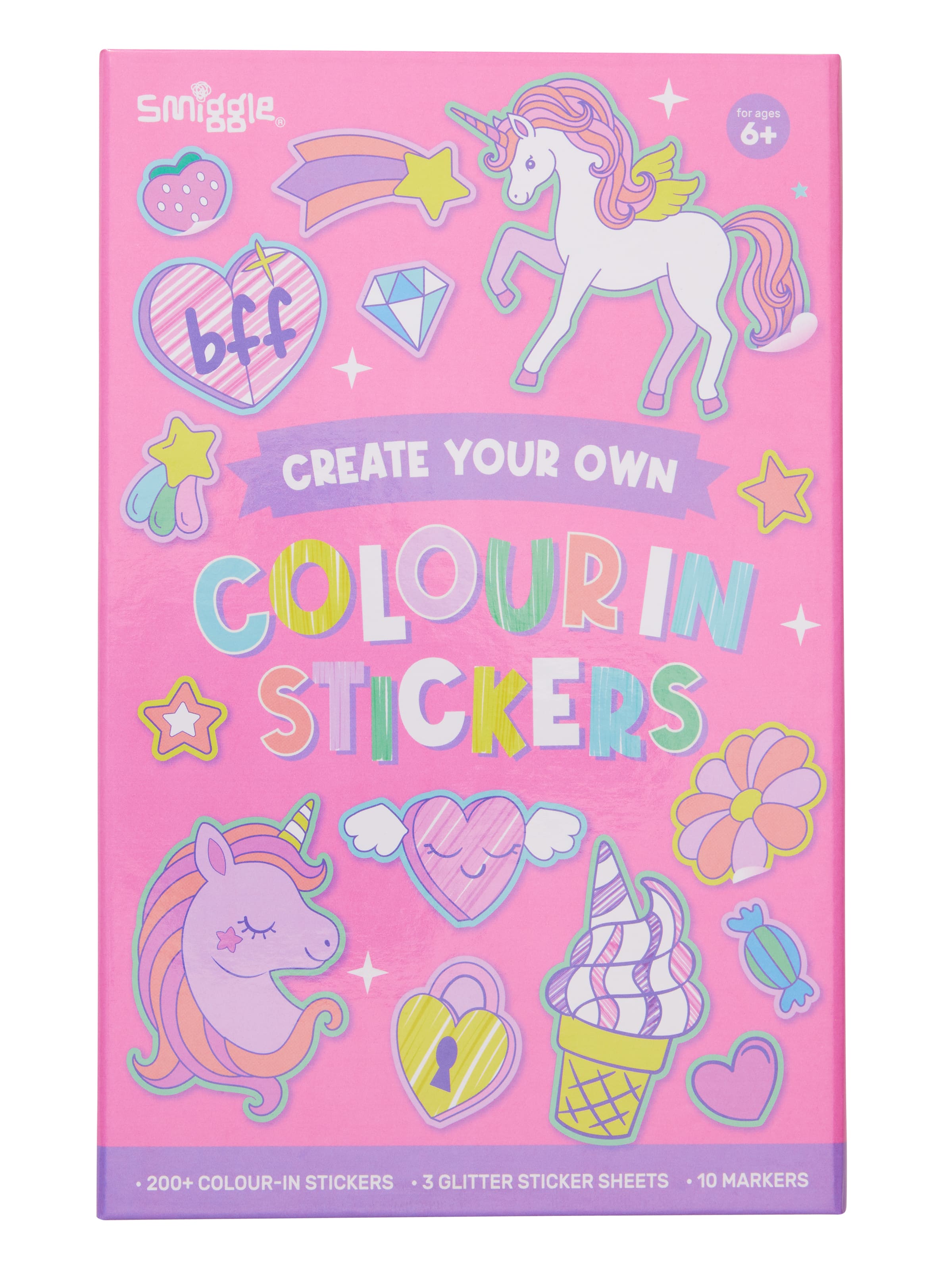 Colour In Stickers Book Activity Box