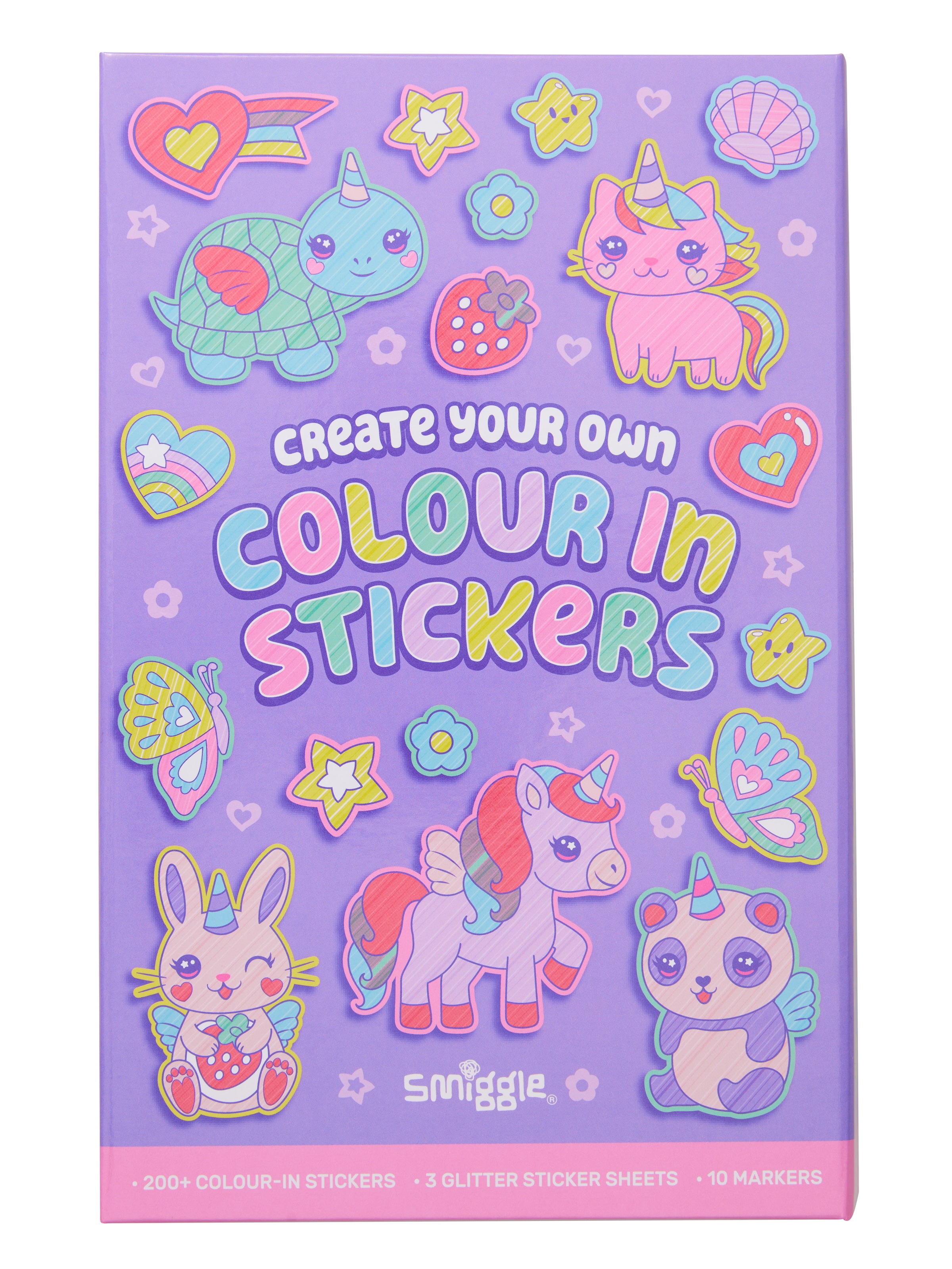 Fun Colour In Stickers Book Activity Box