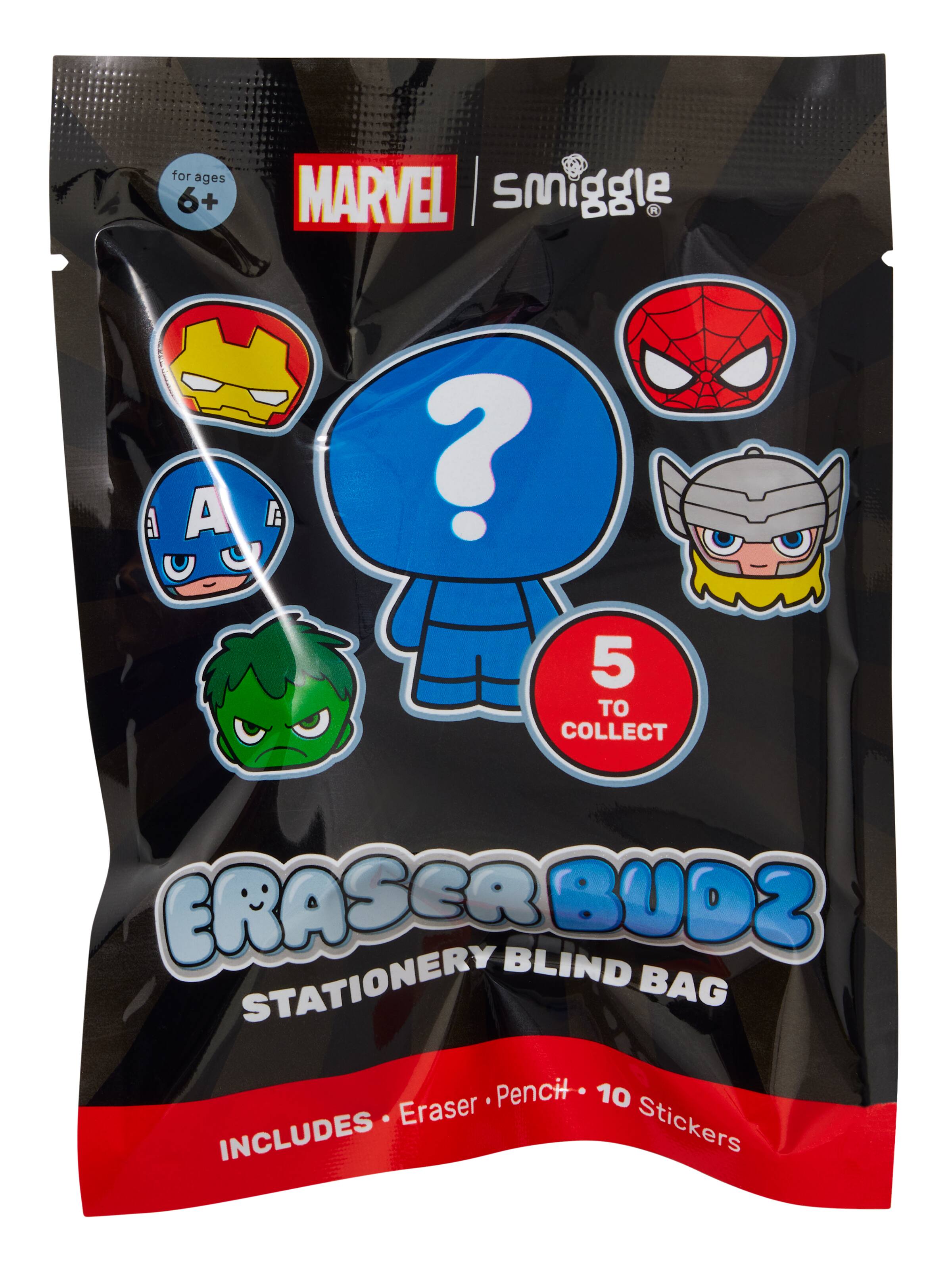 Marvel Eraser Budz Stationery Blind Bag