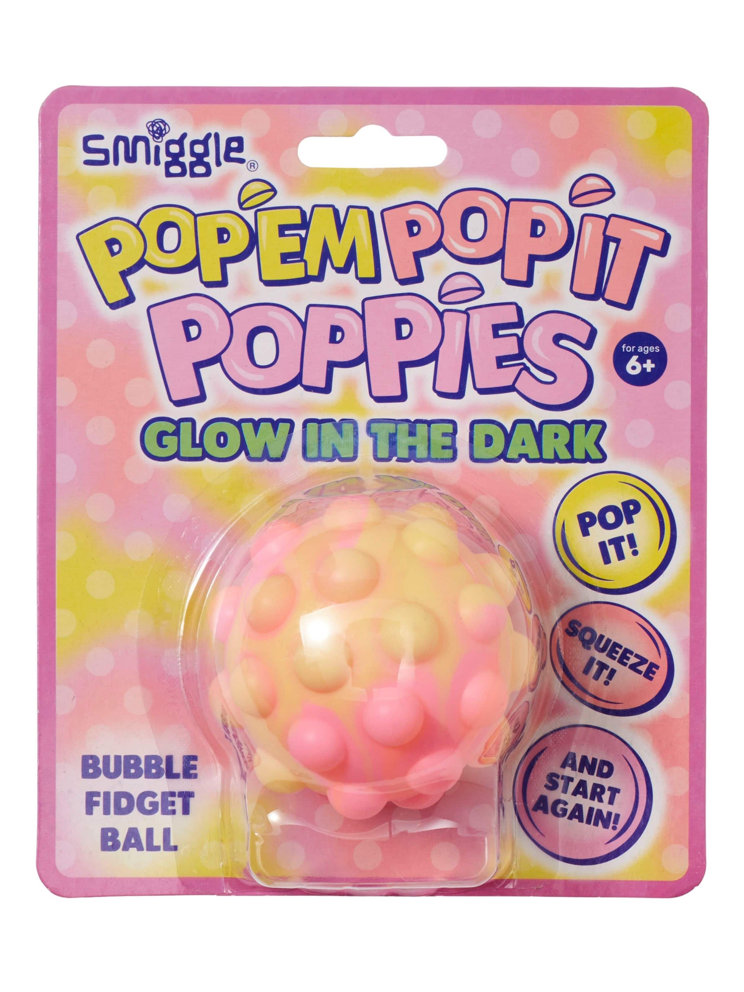 Popem Popit Poppies Glow In The Dark Fidget Ball