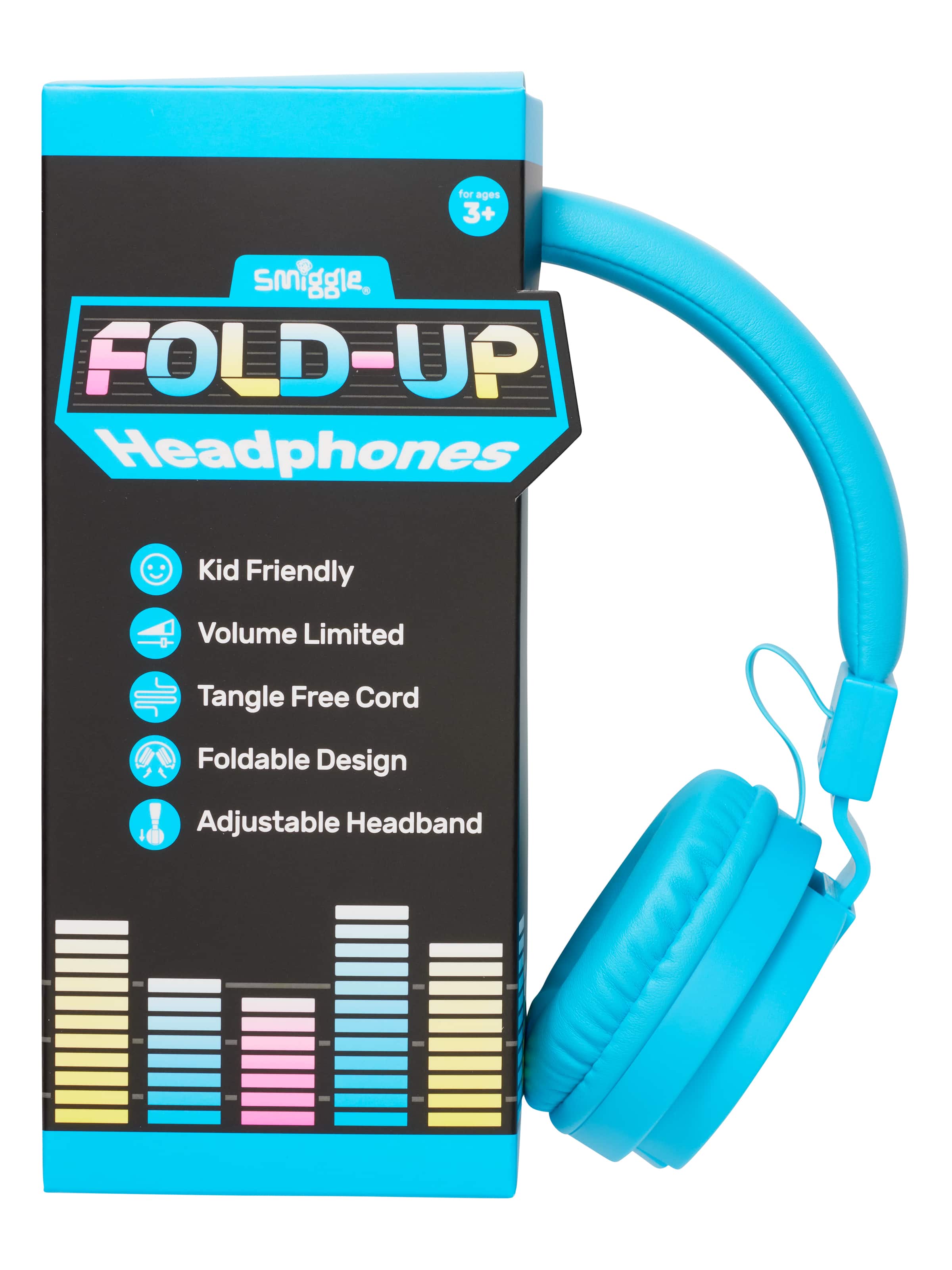 Image for Neon Classic Foldable Headphones from Smiggle