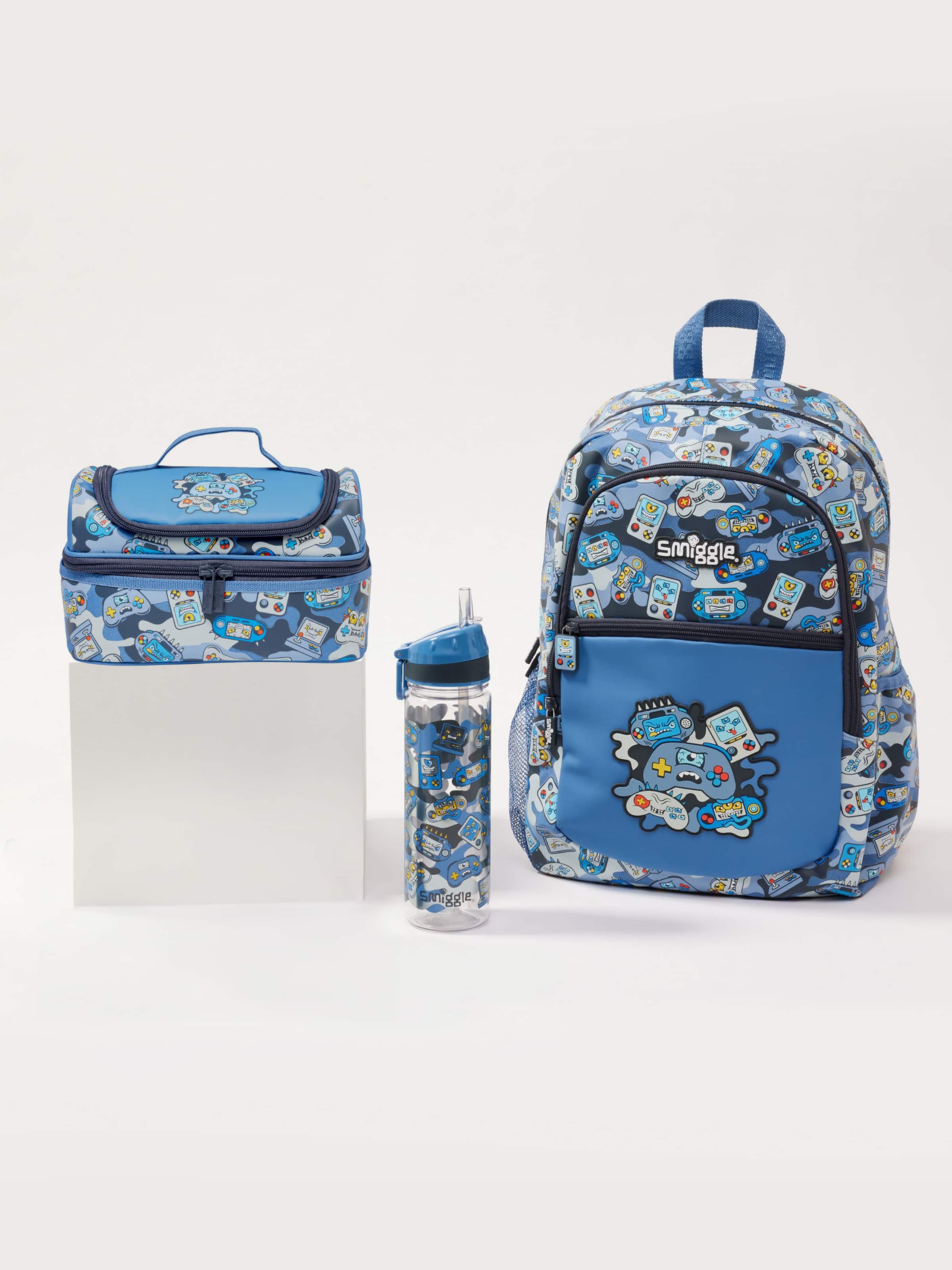 Away 3 Piece Double Decker Lunchbox School Bundle