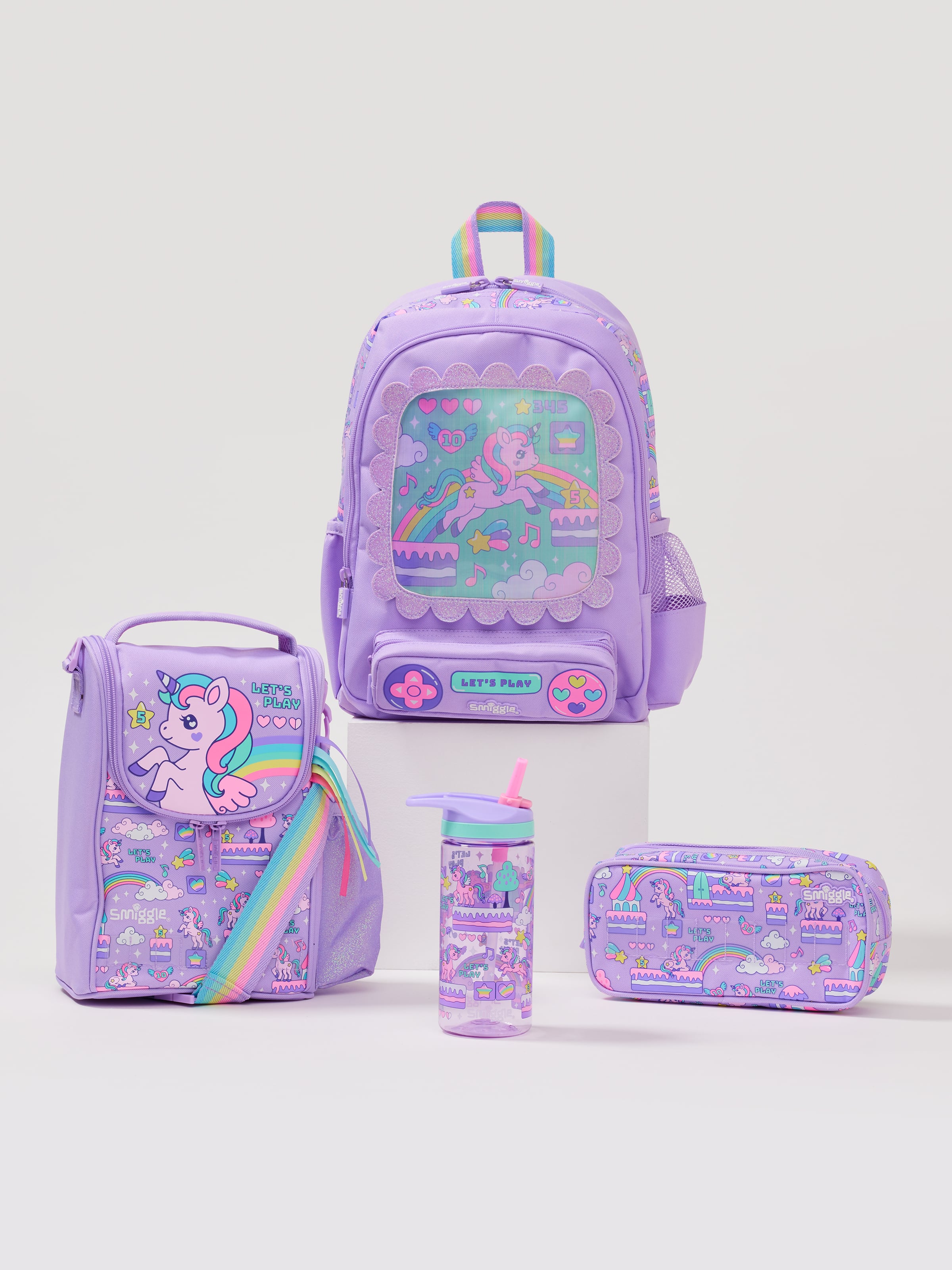 Lets Play 4 Piece Character Backpack Bundle