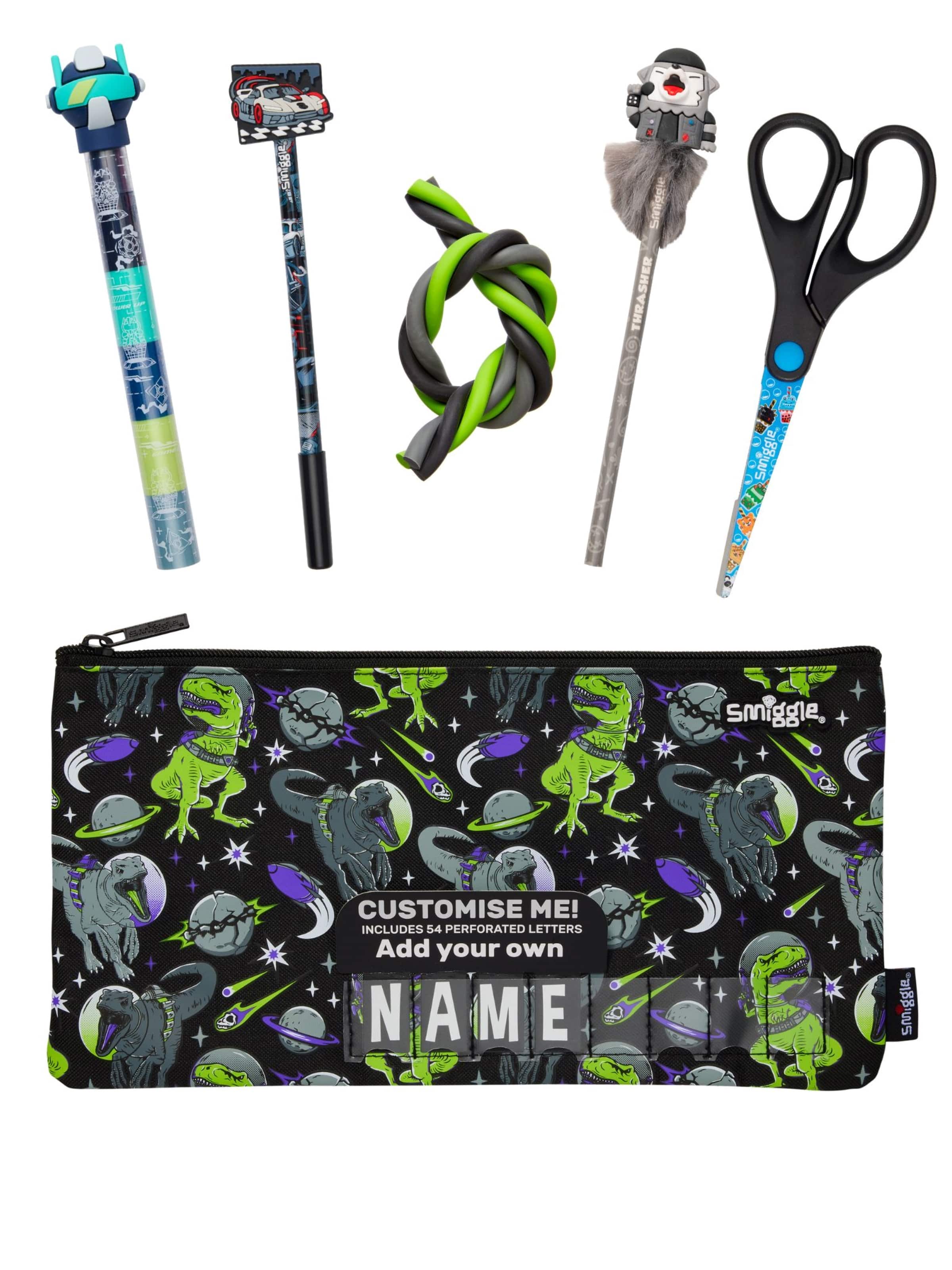 Pencil Case & Stationery 6 Piece Bundle