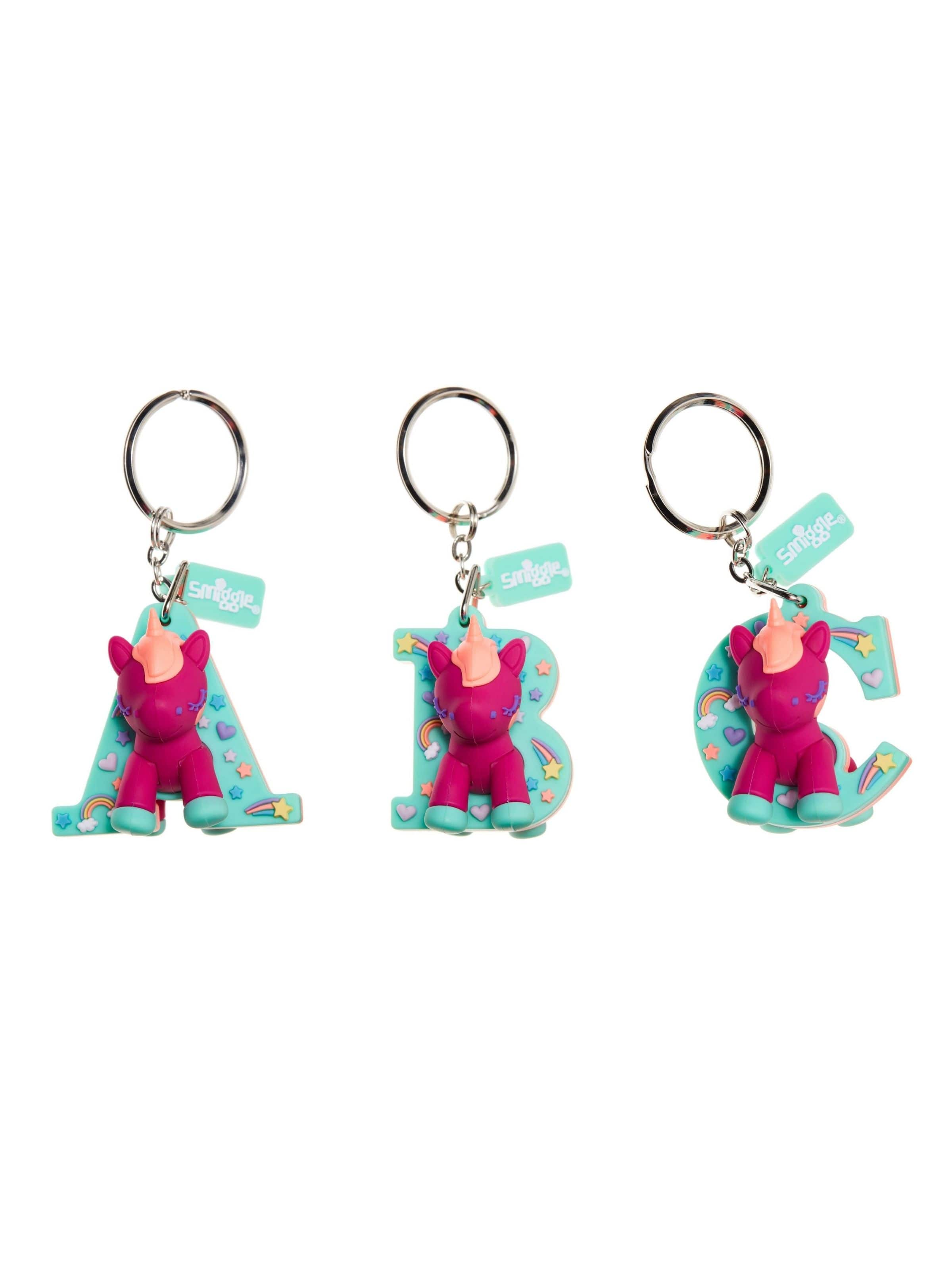 Unicorn Scented Alphabet Keyring