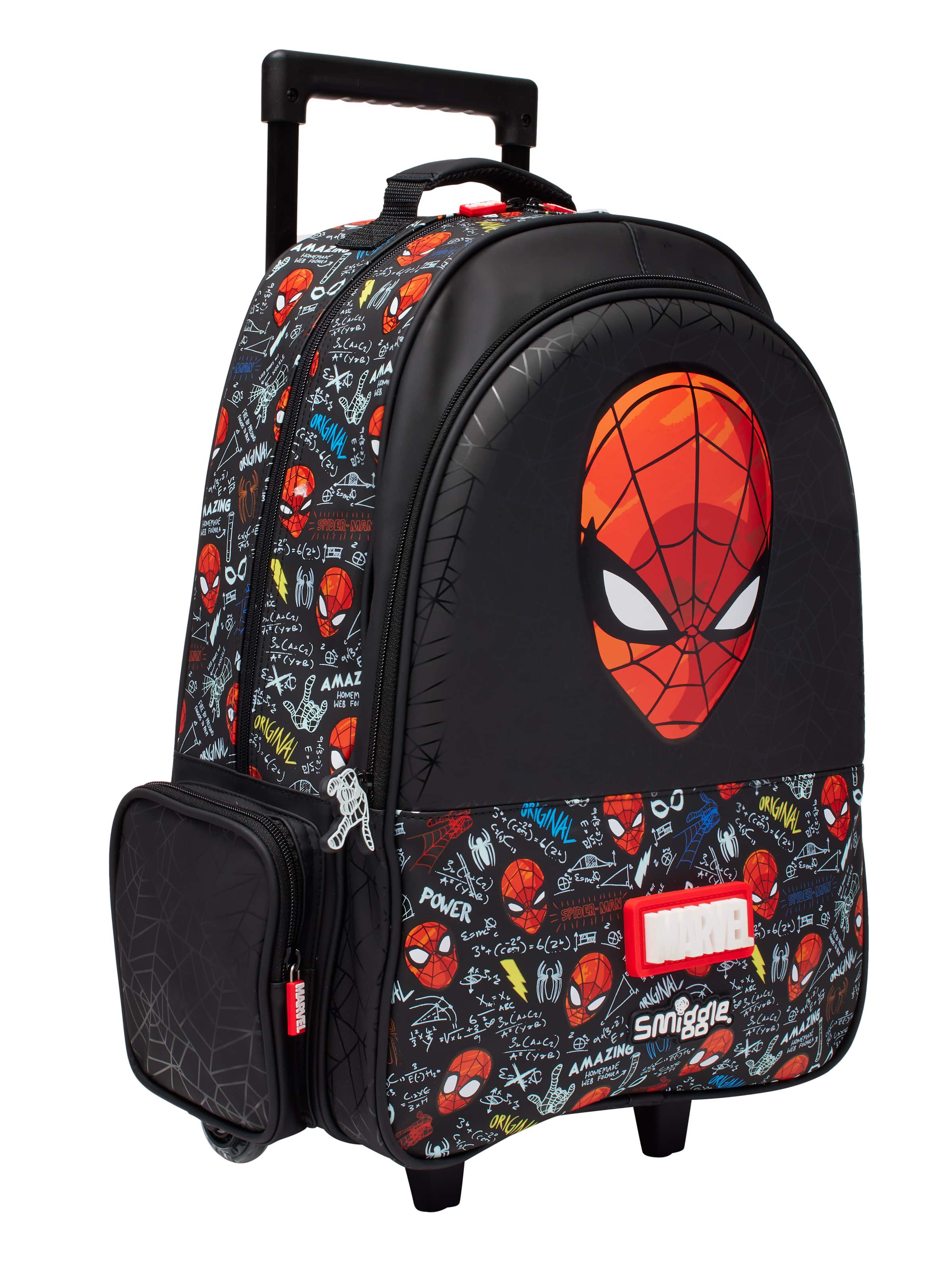 Spider-Man Backpack Trolley With Light Up Wheels
