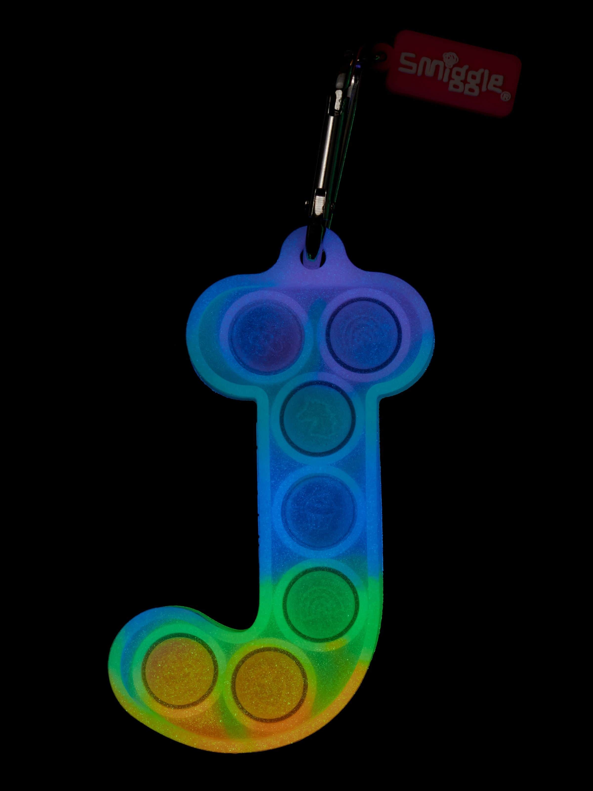 Popem Popit Poppies Glow In The Dark Scented Alphabet Keyring