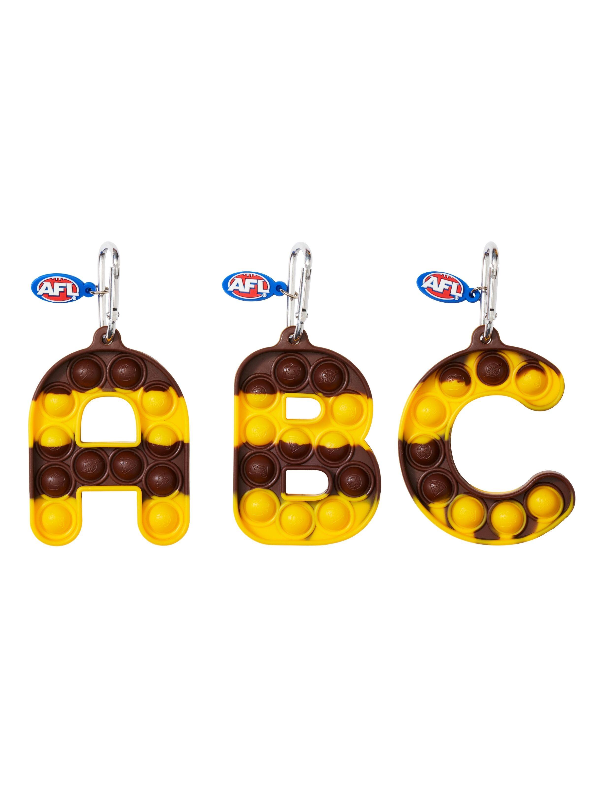 Afl Hawthorn Popem Popit Poppies Scented Alphabet Keyring