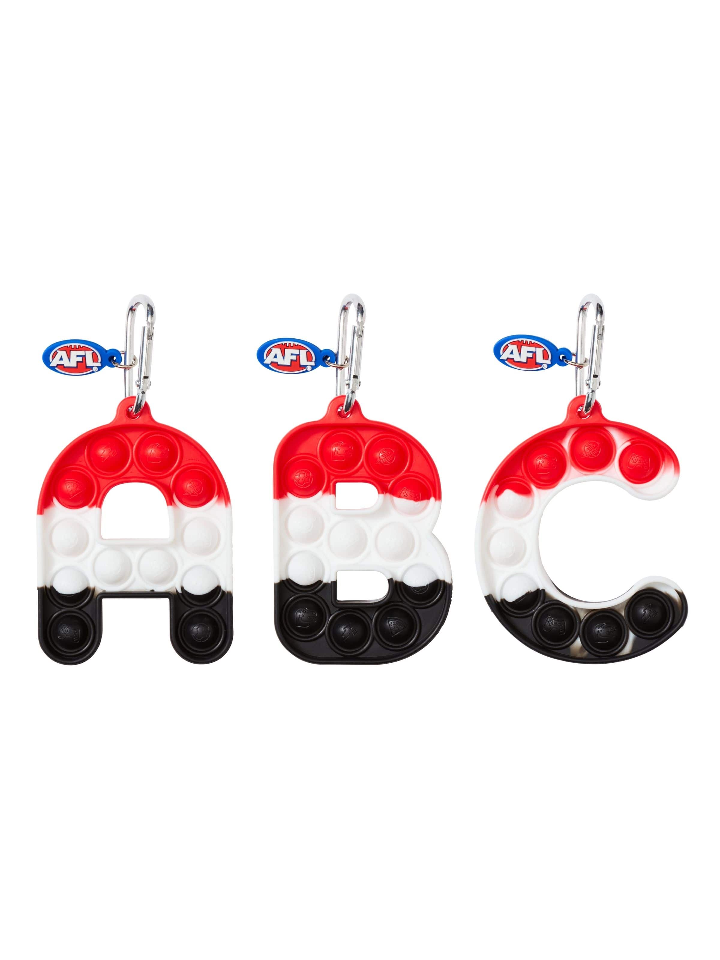 Afl St Kilda Popem Popit Poppies Scented Alphabet Keyring