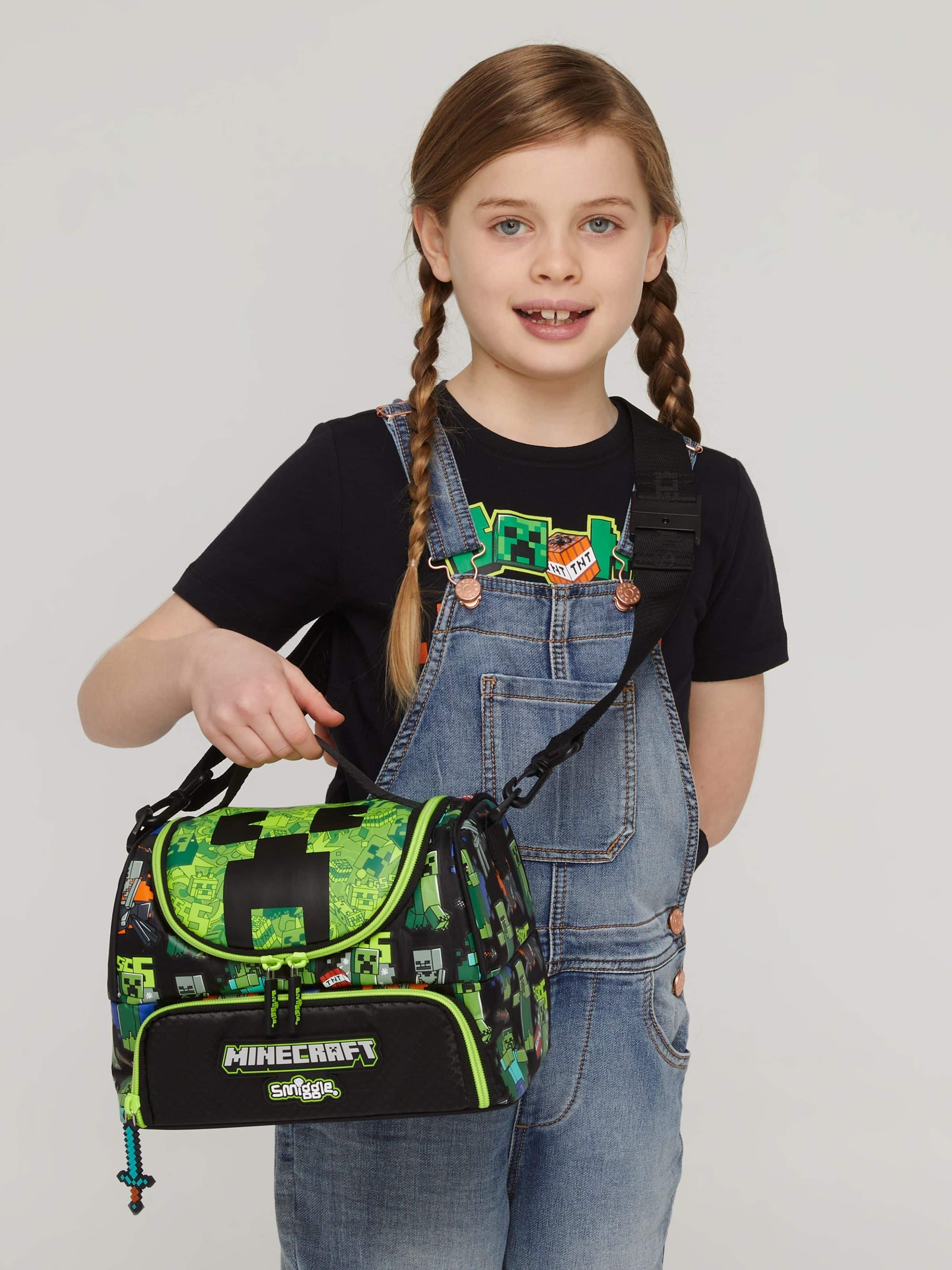 Image for Minecraft Double Pocket Lunchbox With Strap from Smiggle