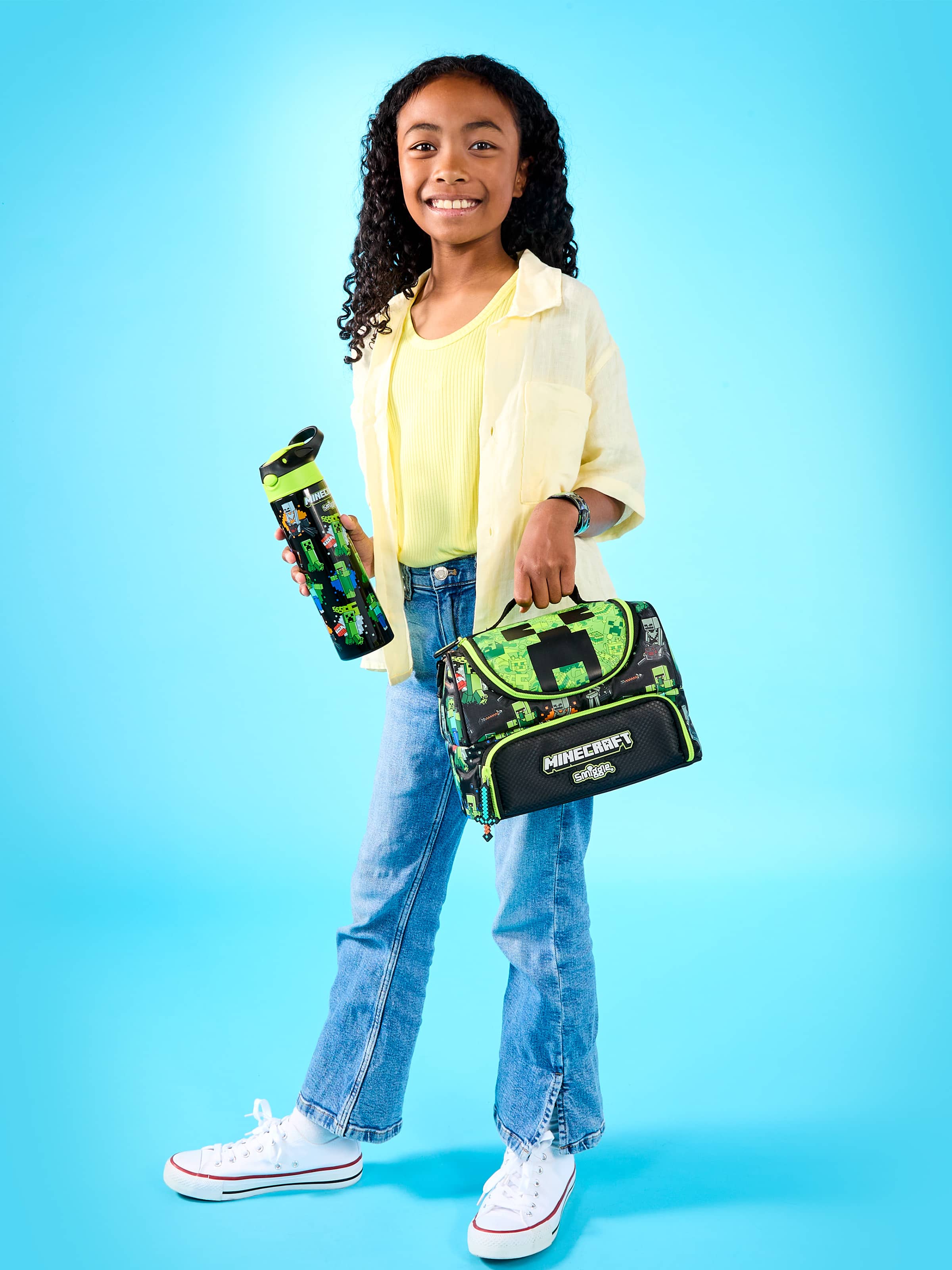 Image for Minecraft Double Pocket Lunchbox With Strap from Smiggle