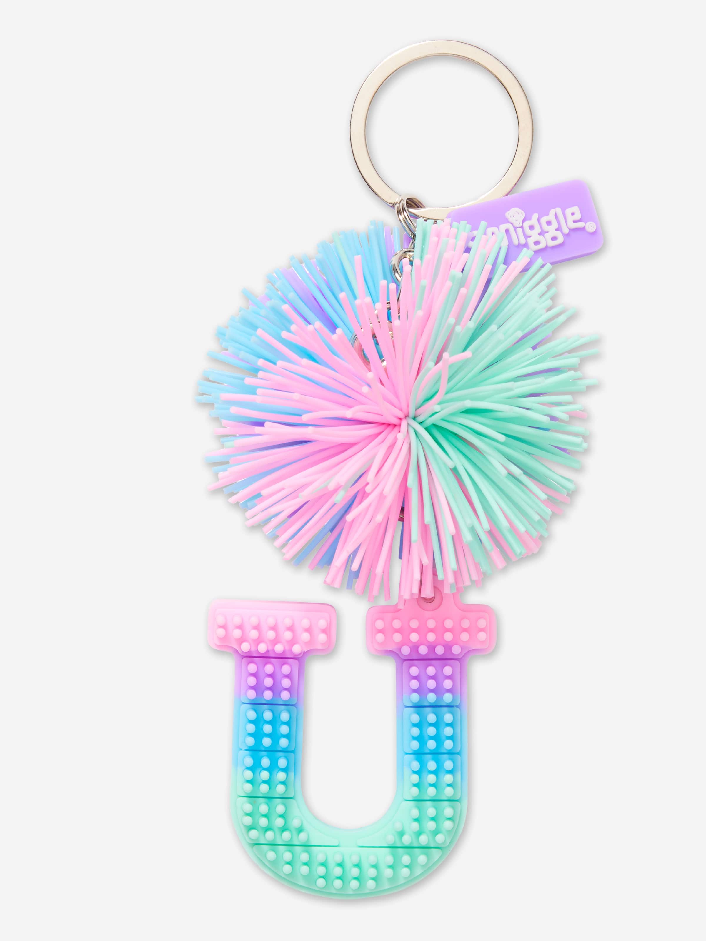 Pastel Pom Pom Scented Alphabet Bag Charm