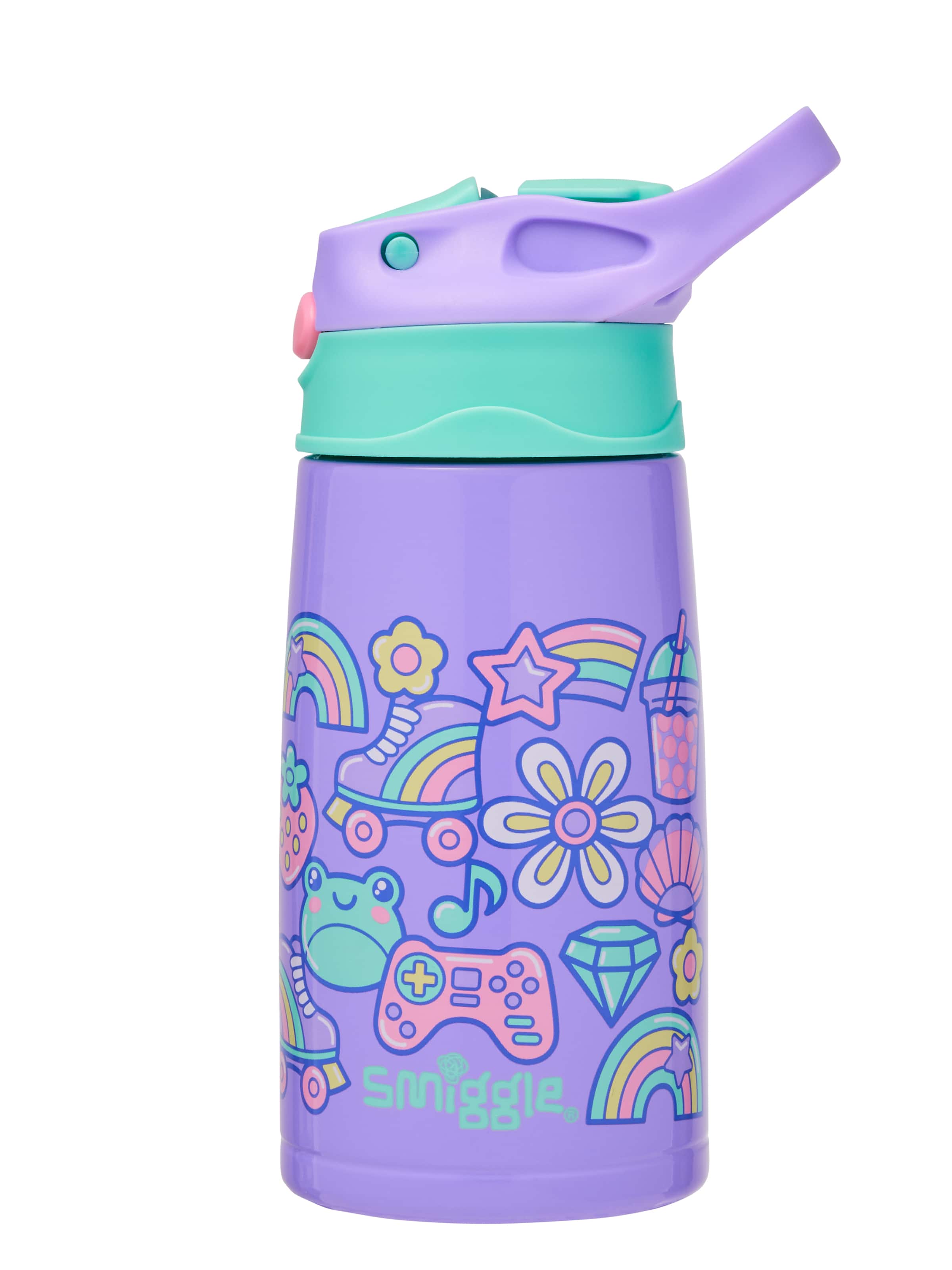 Image for Curious Junior Stainless Steel Flip Drink Bottle 400Ml from Smiggle