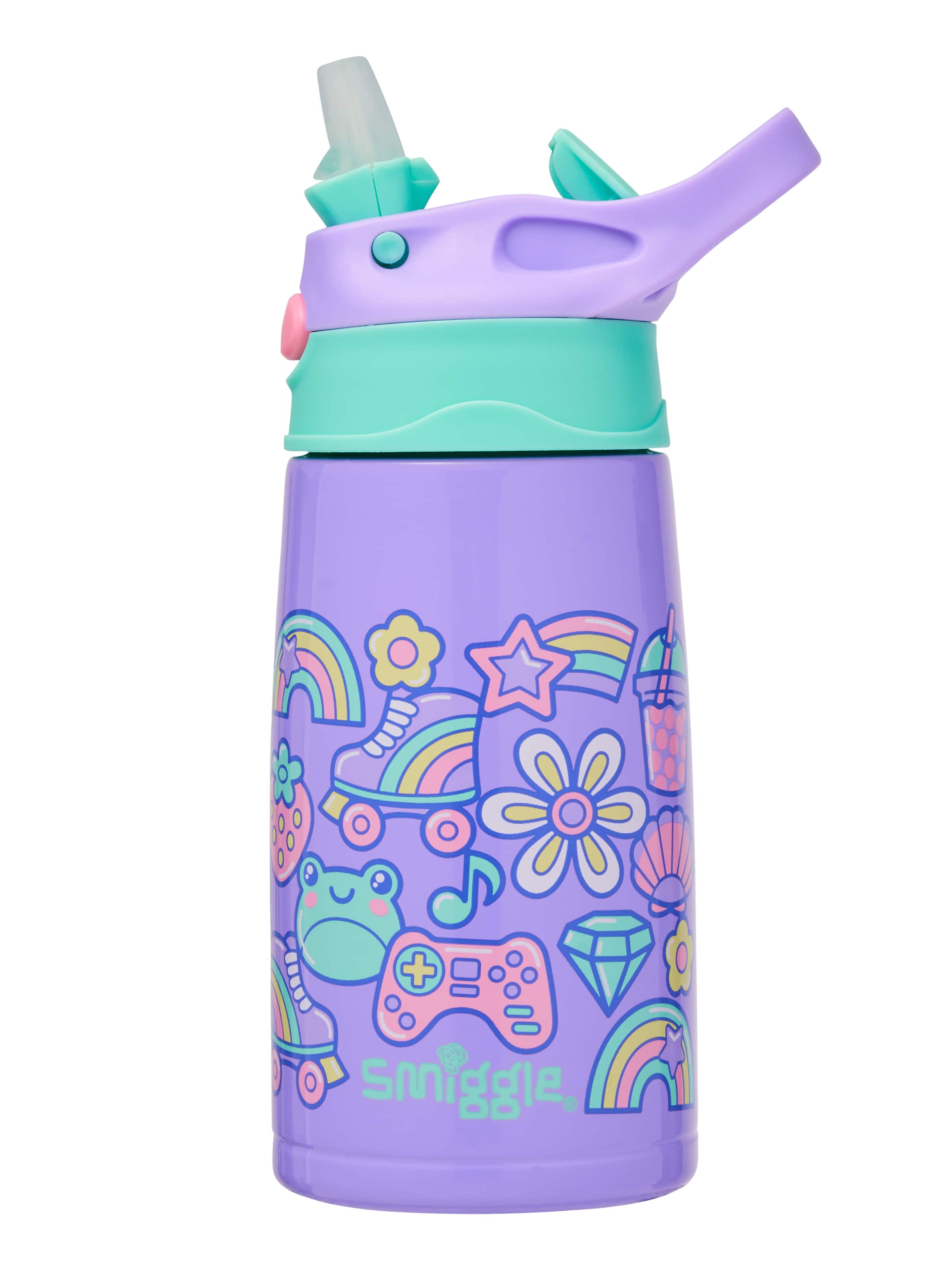 Image for Curious Junior Stainless Steel Flip Drink Bottle 400Ml from Smiggle