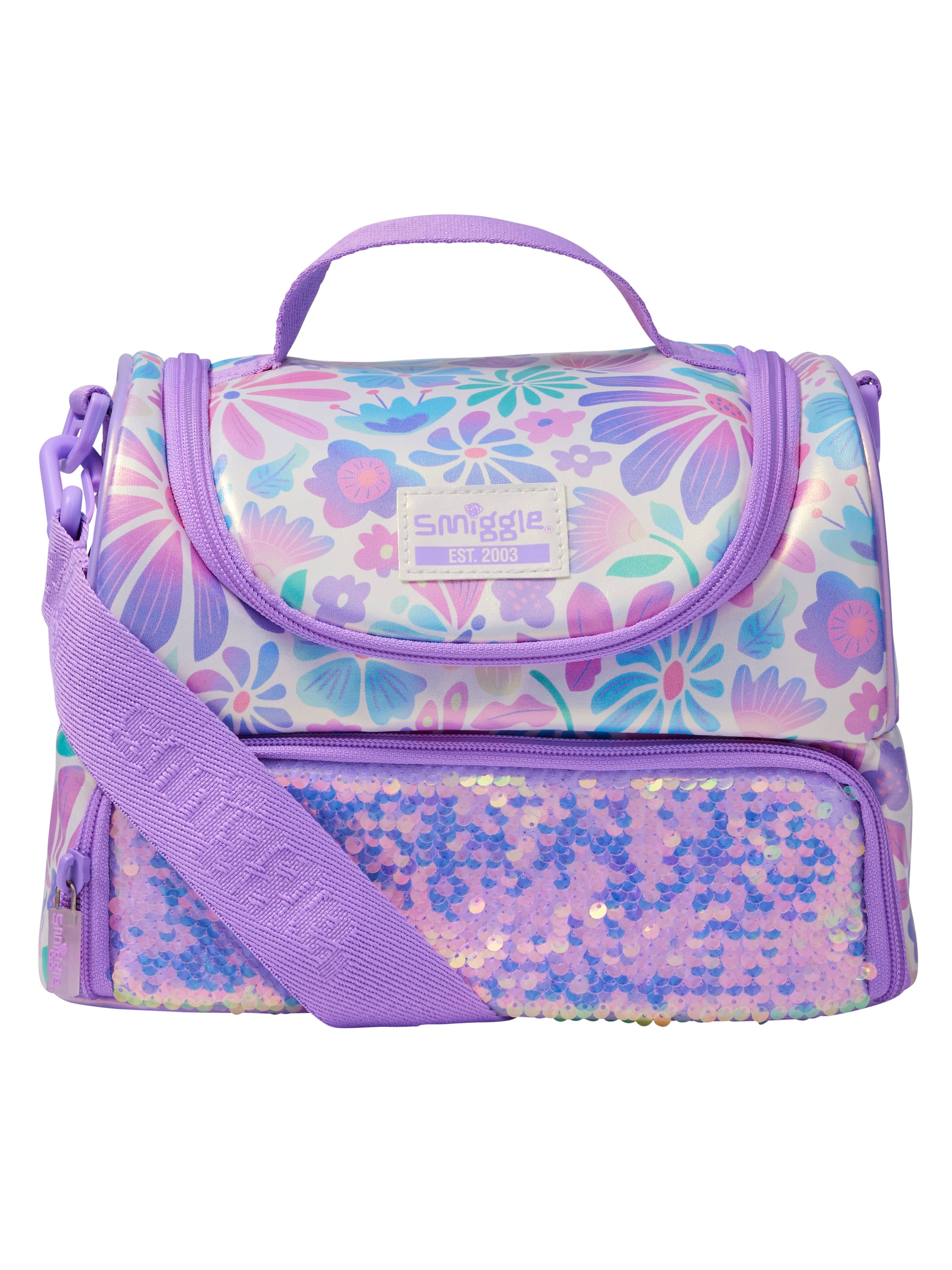 Bloom Large Double Compartment Lunchbox With Strap