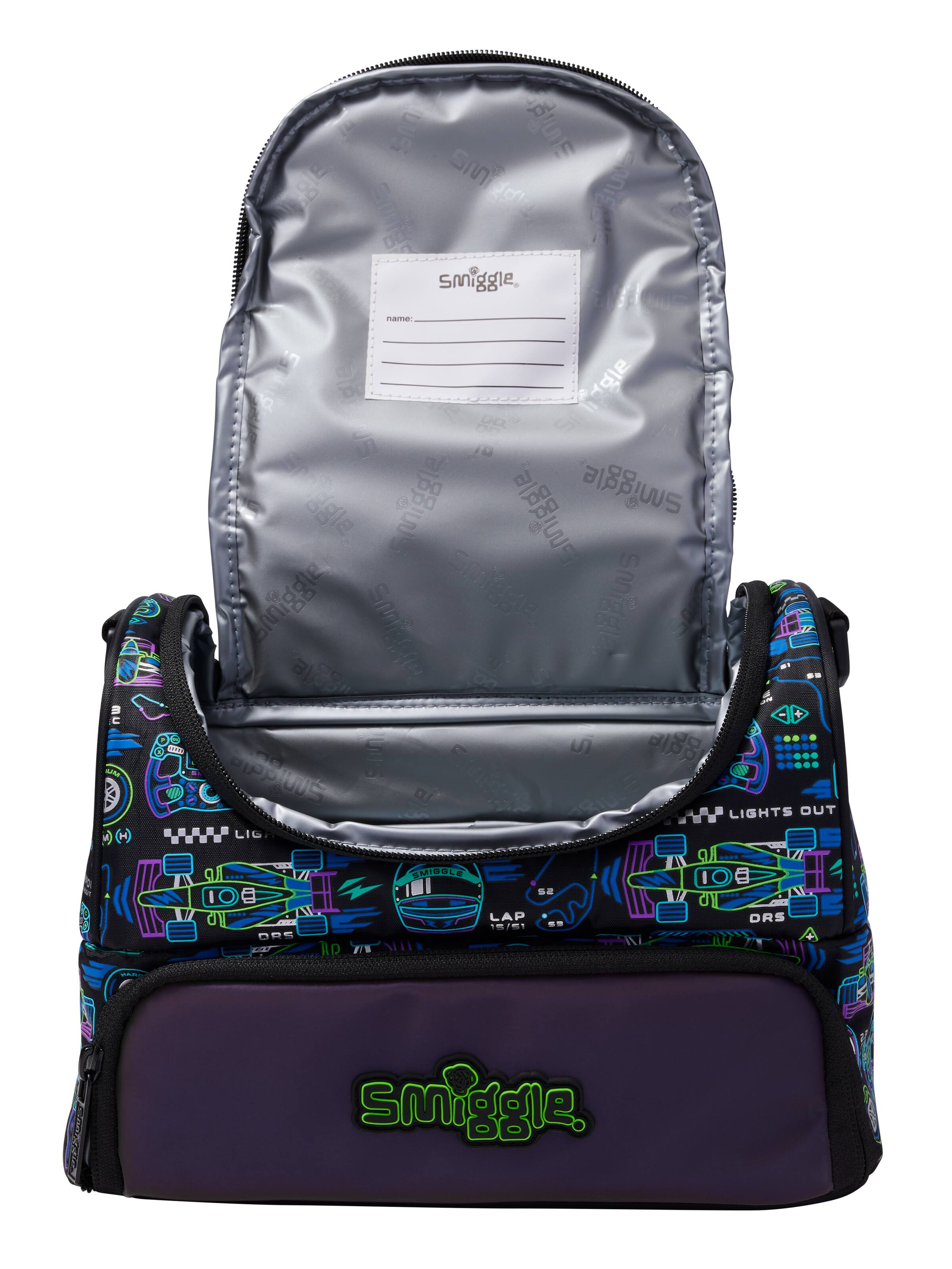 Accelerate Large Double Compartment Lunchbox With Strap