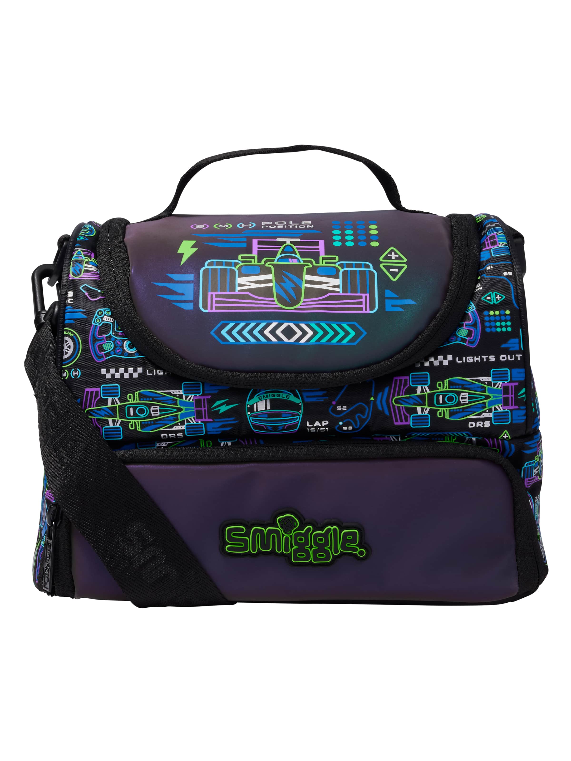 Accelerate Large Double Compartment Lunchbox With Strap