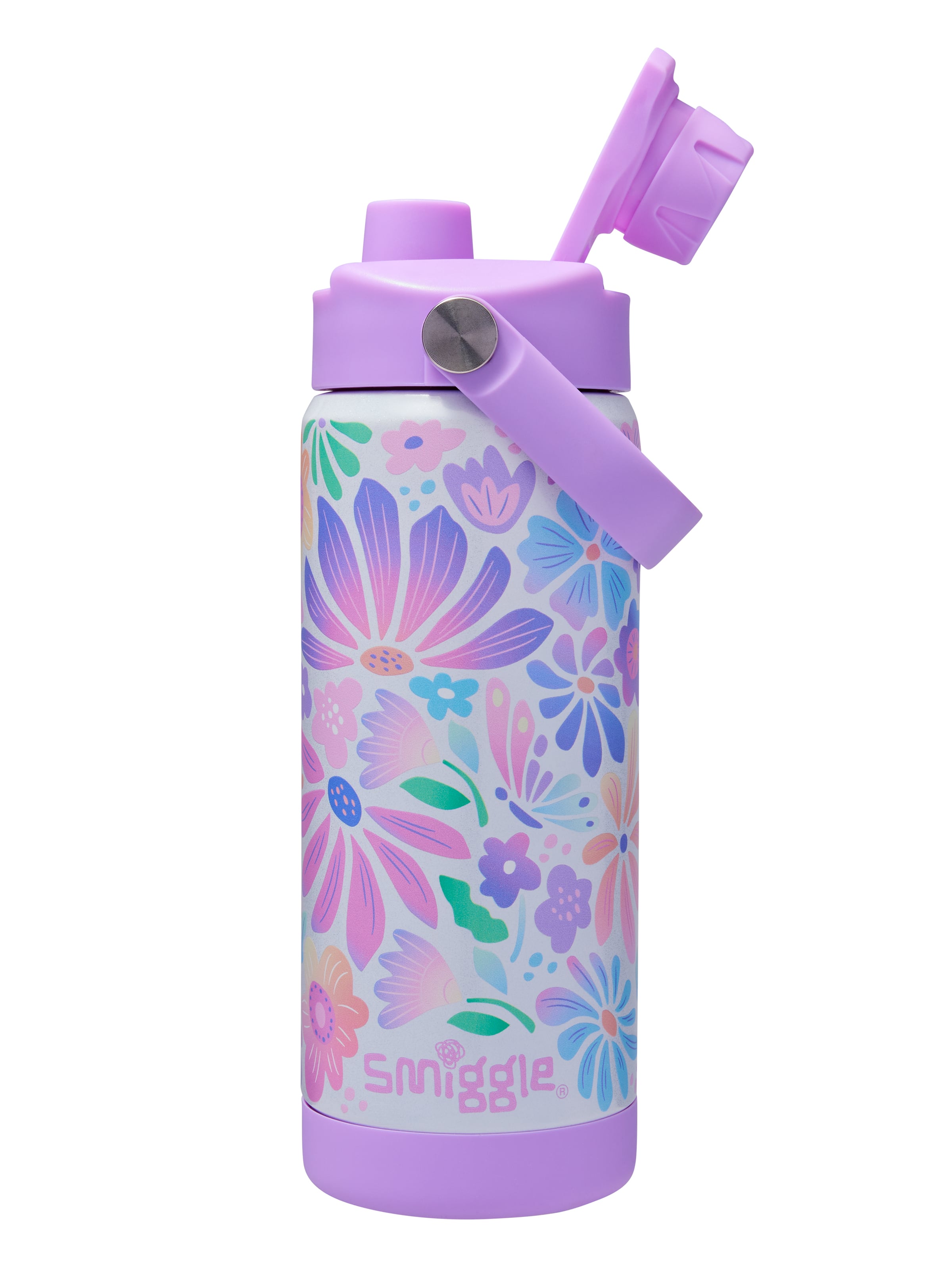 Bloom Squiggle Insulated Stainless Steel Drink Bottle 550Ml