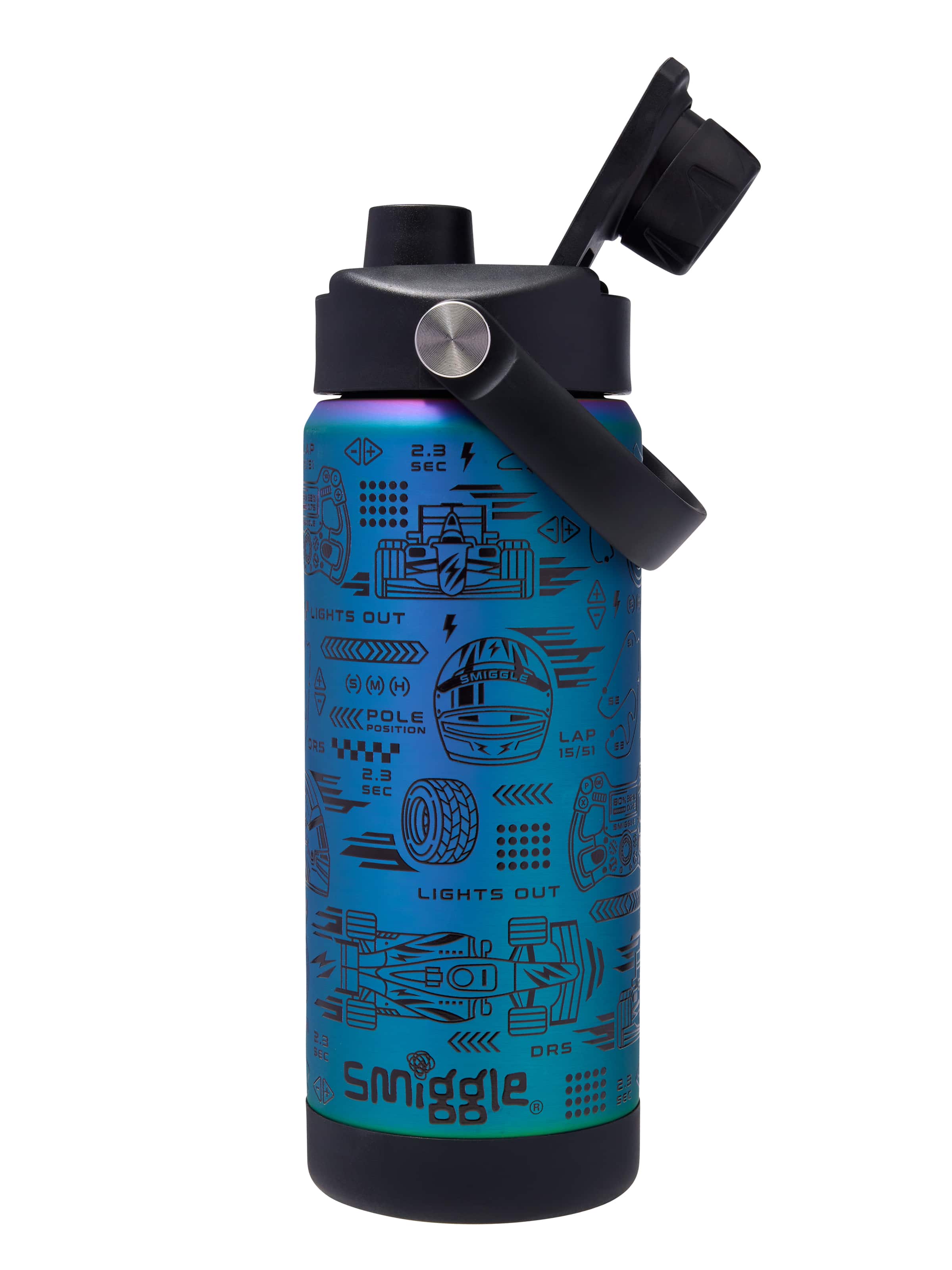 Accelerate Squiggle Insulated Stainless Steel Drink Bottle 550Ml