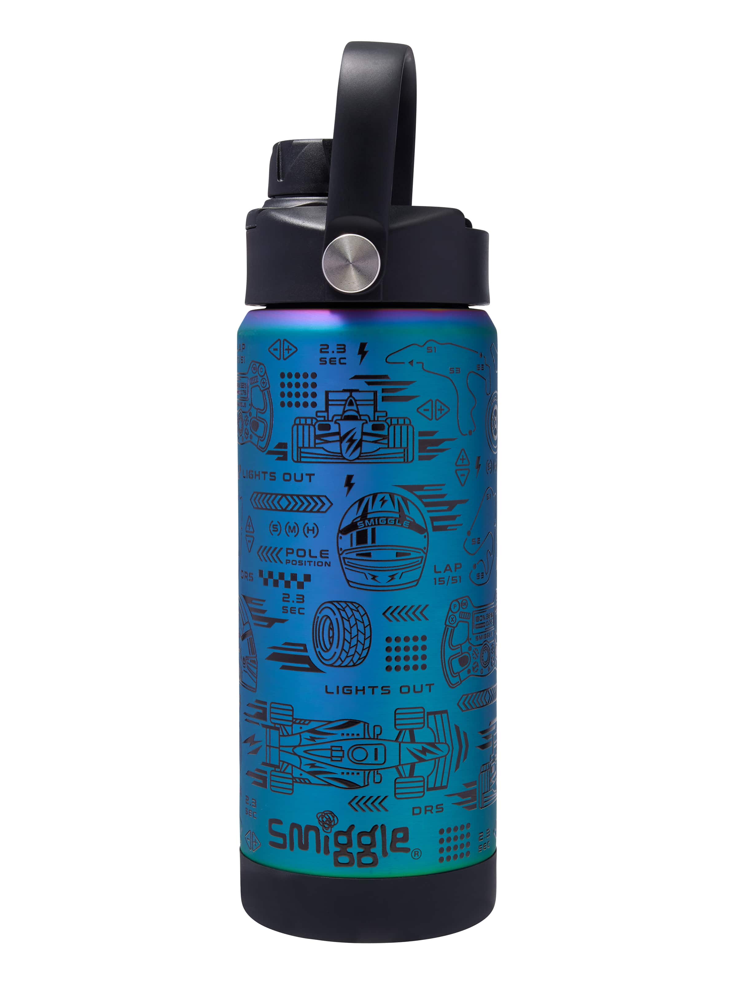 Accelerate Squiggle Insulated Stainless Steel Drink Bottle 550Ml