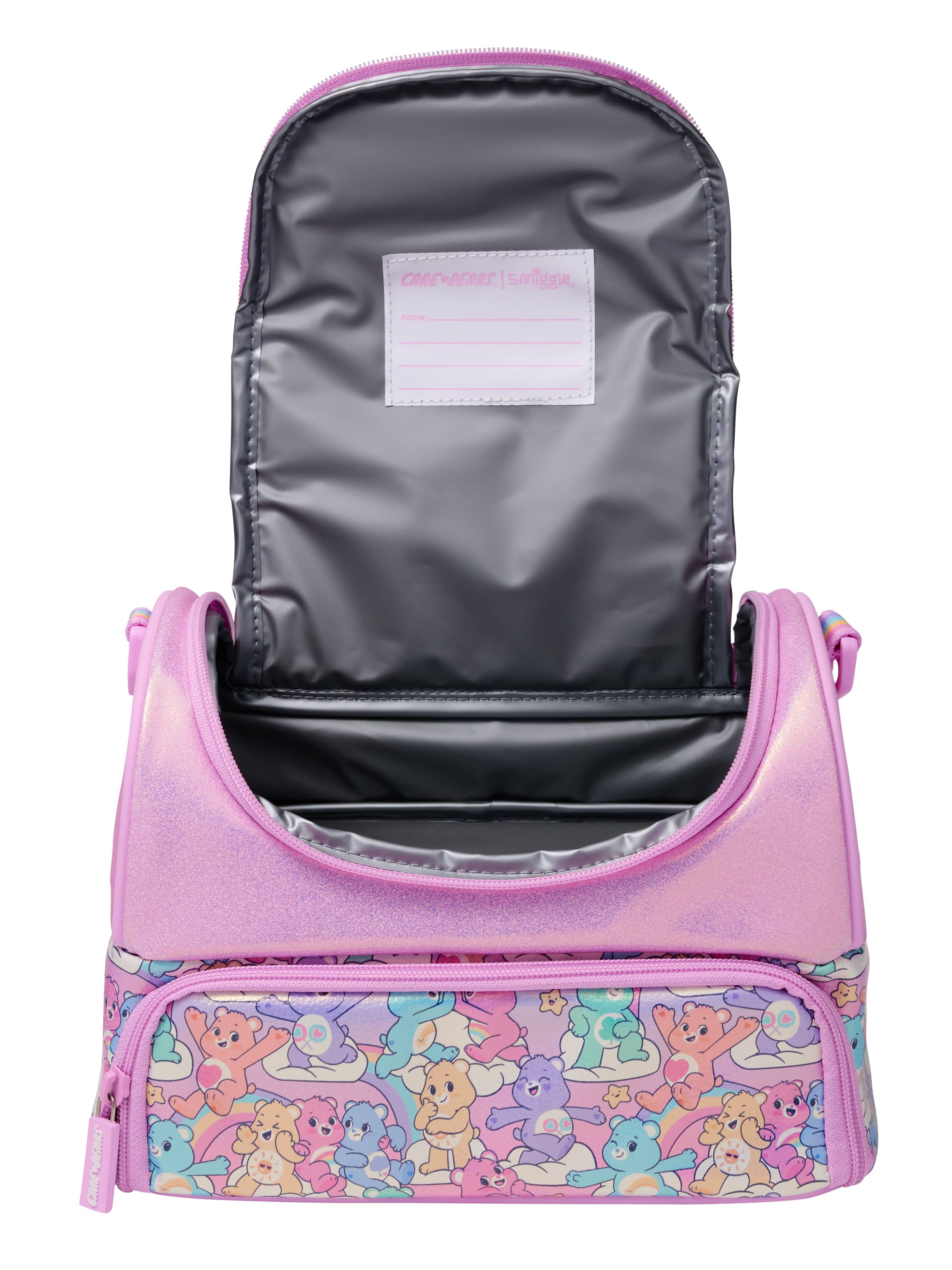 Care Bears Large Double Compartment Lunchbox With Strap