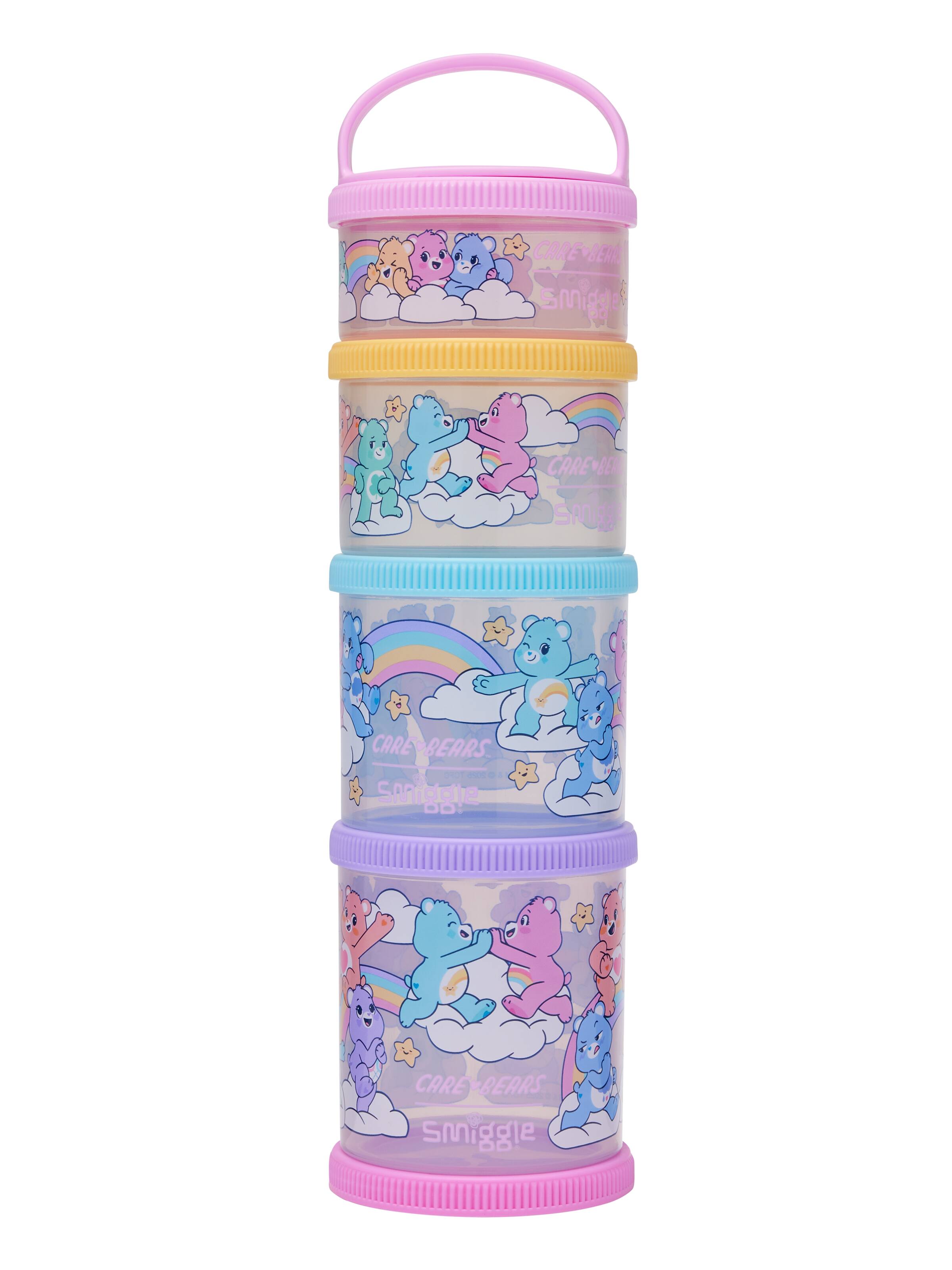 Care Bears Large Snack & Stack Containers X4