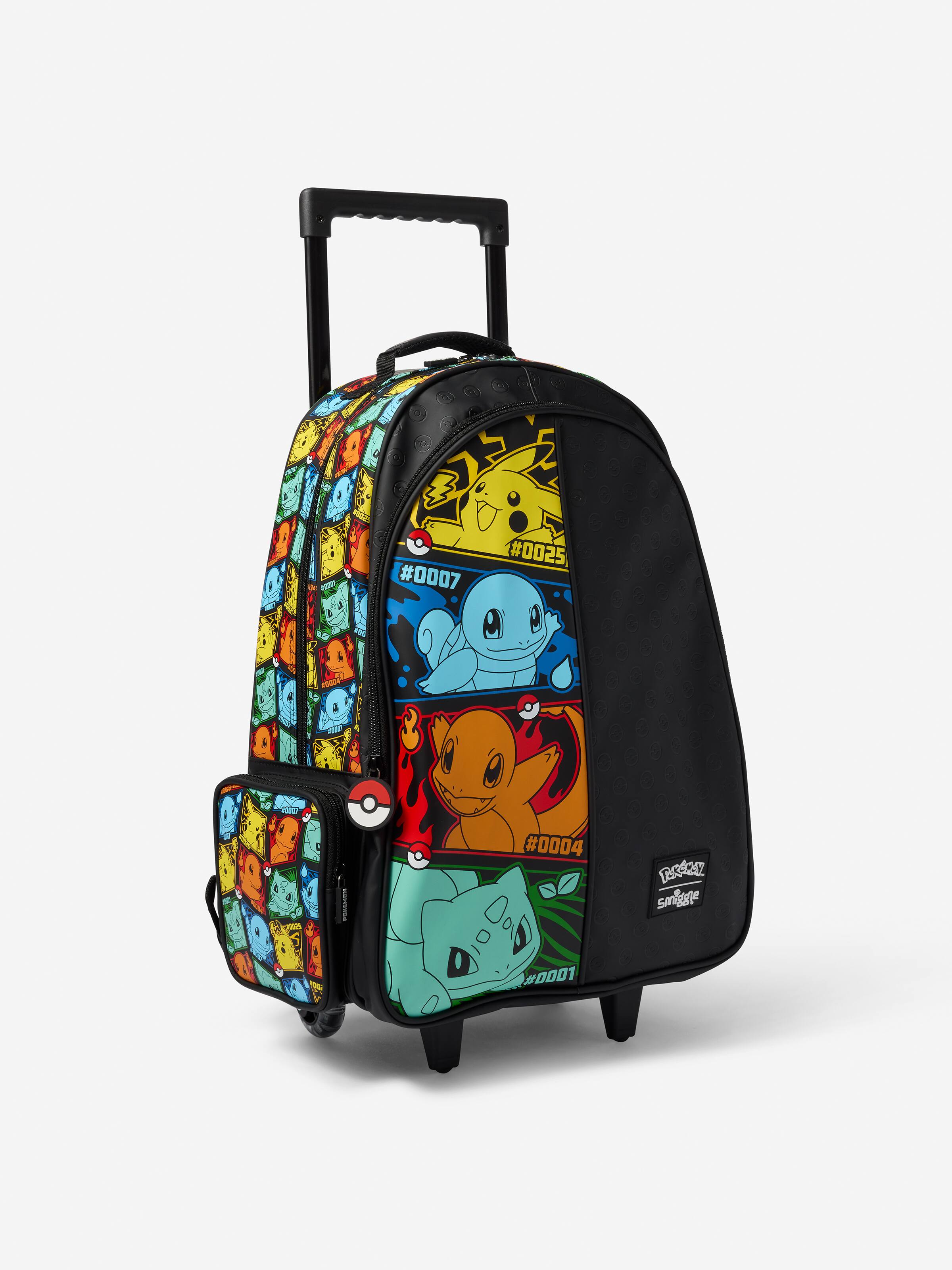 Pokemon Trolley Backpack With Light Up Wheels