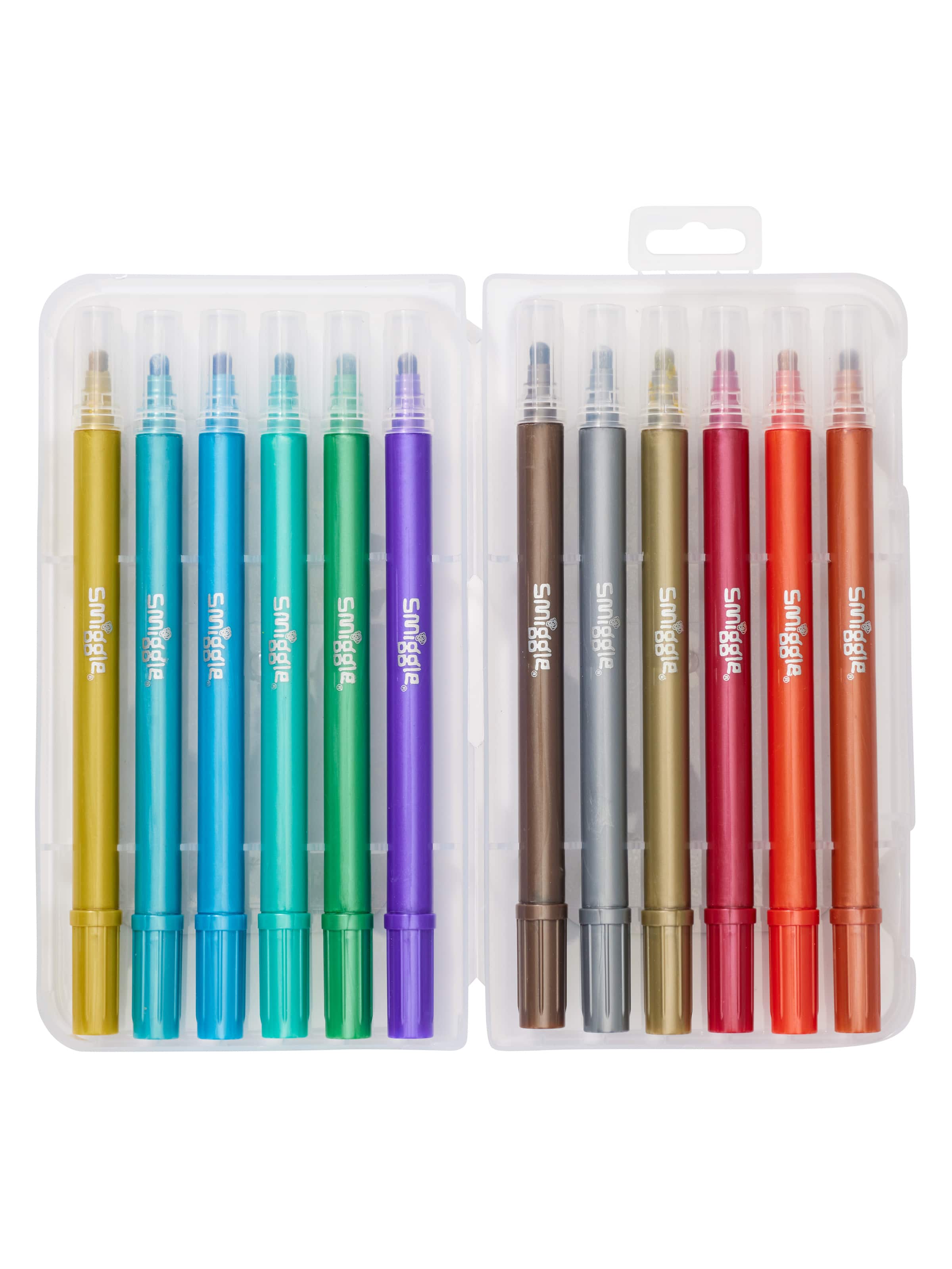 Metallic Dual Tip Dot Markers Pack X12