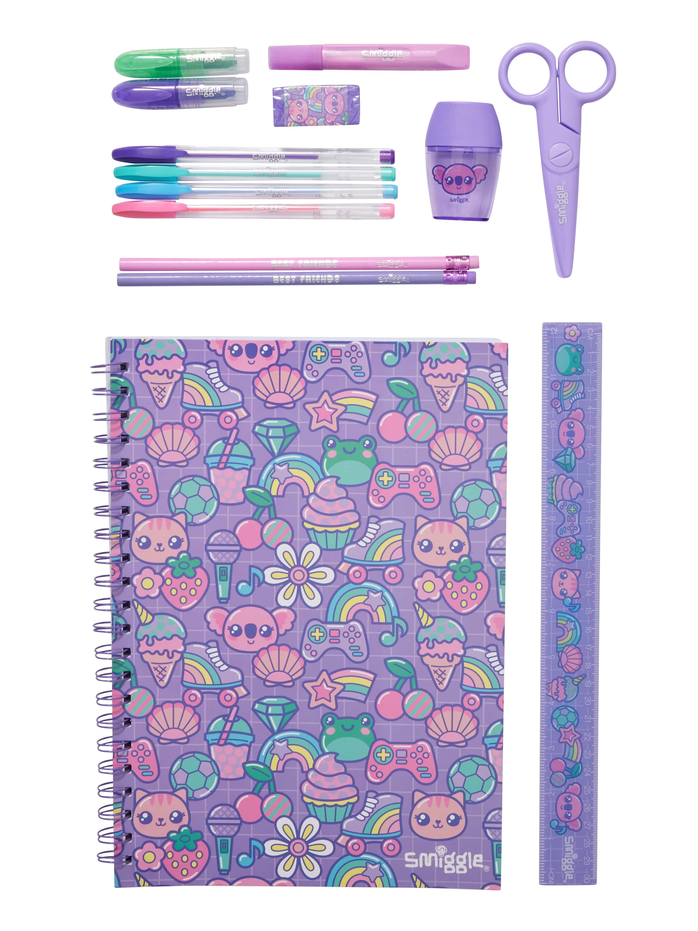 Image for Curious A4 Essentials Stationery Gift Pack from Smiggle