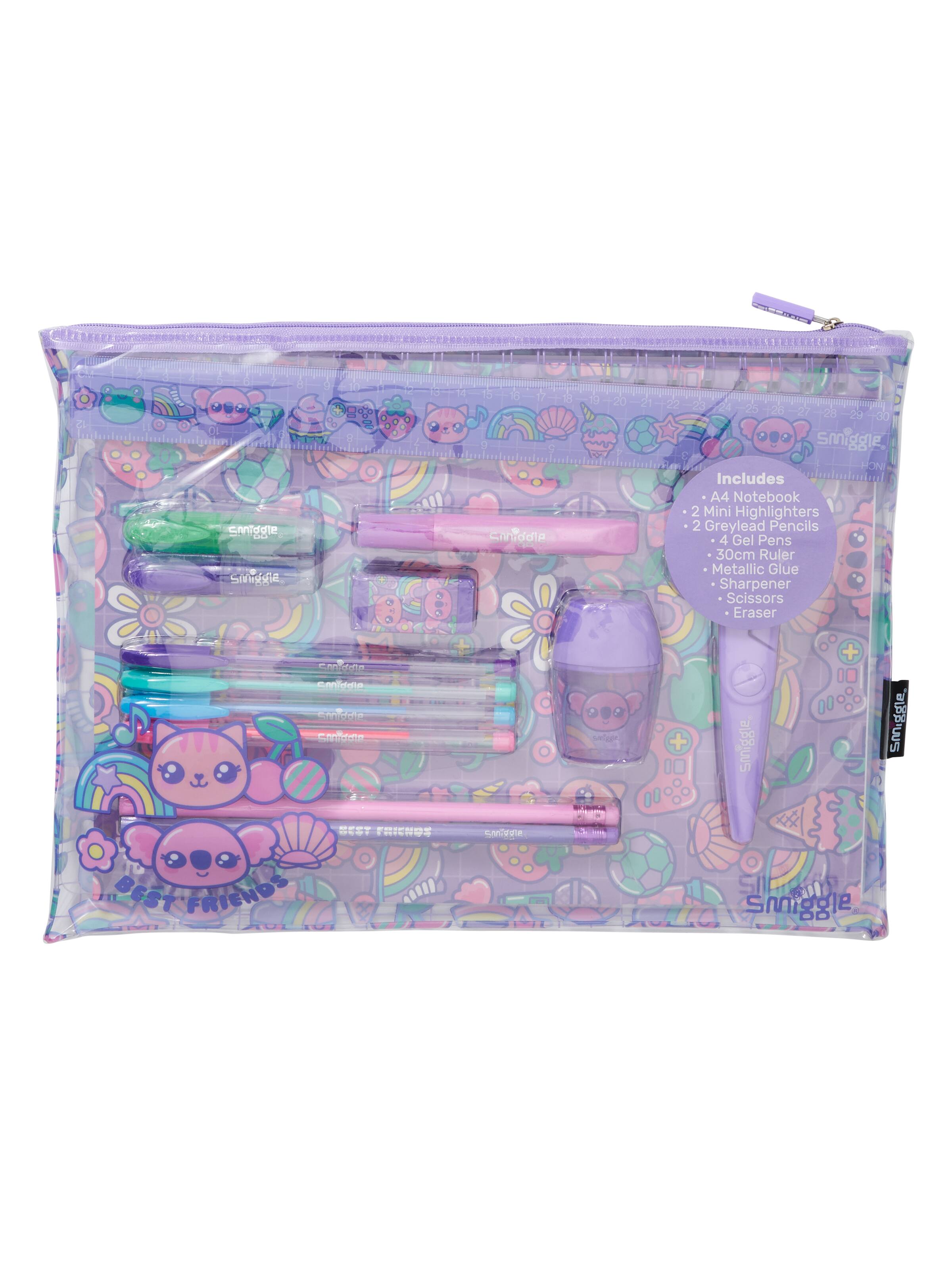 Image for Curious A4 Essentials Stationery Gift Pack from Smiggle