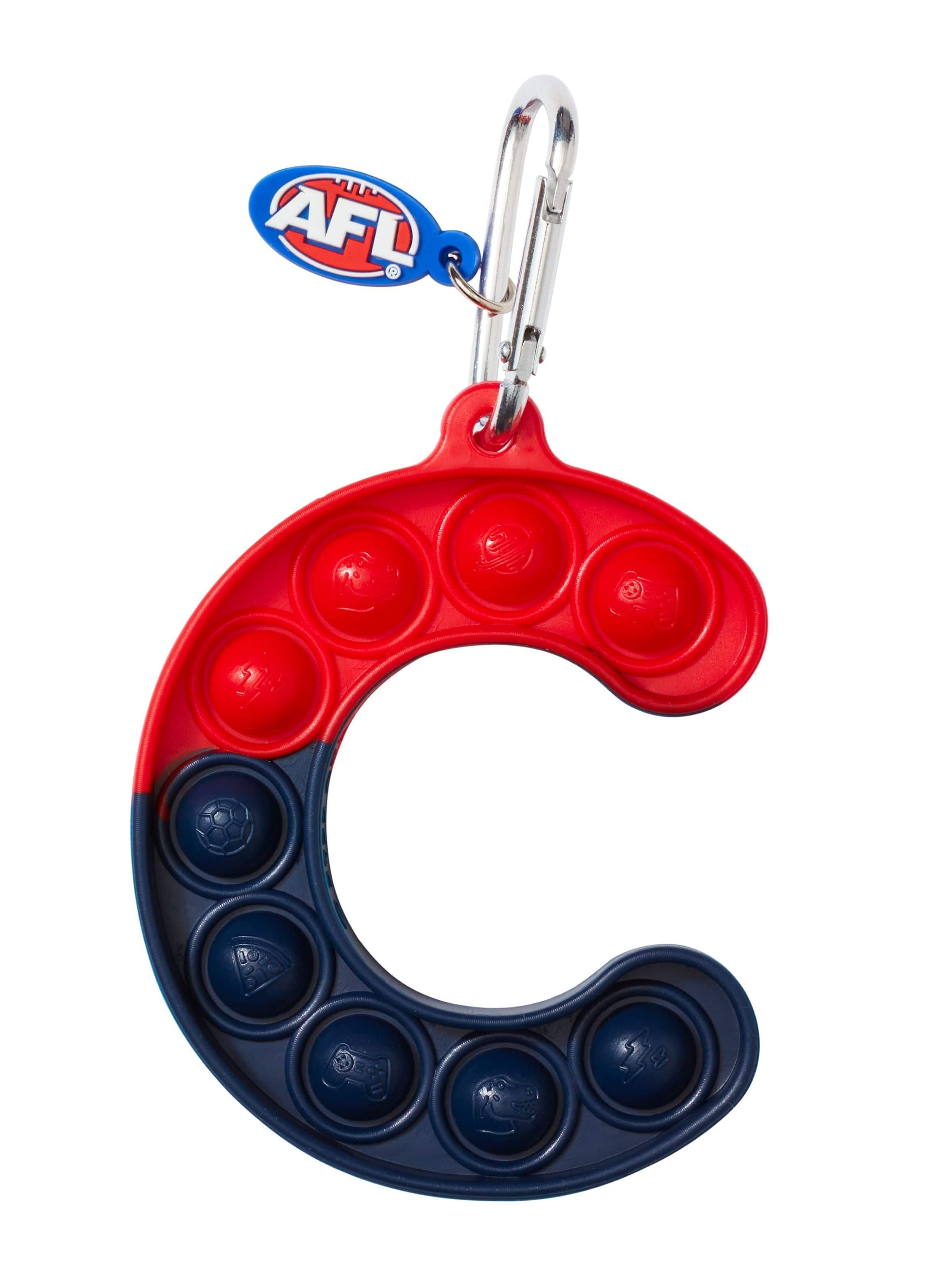 Afl Melbourne Demons Popem Popit Poppies Scented Alphabet Keyring