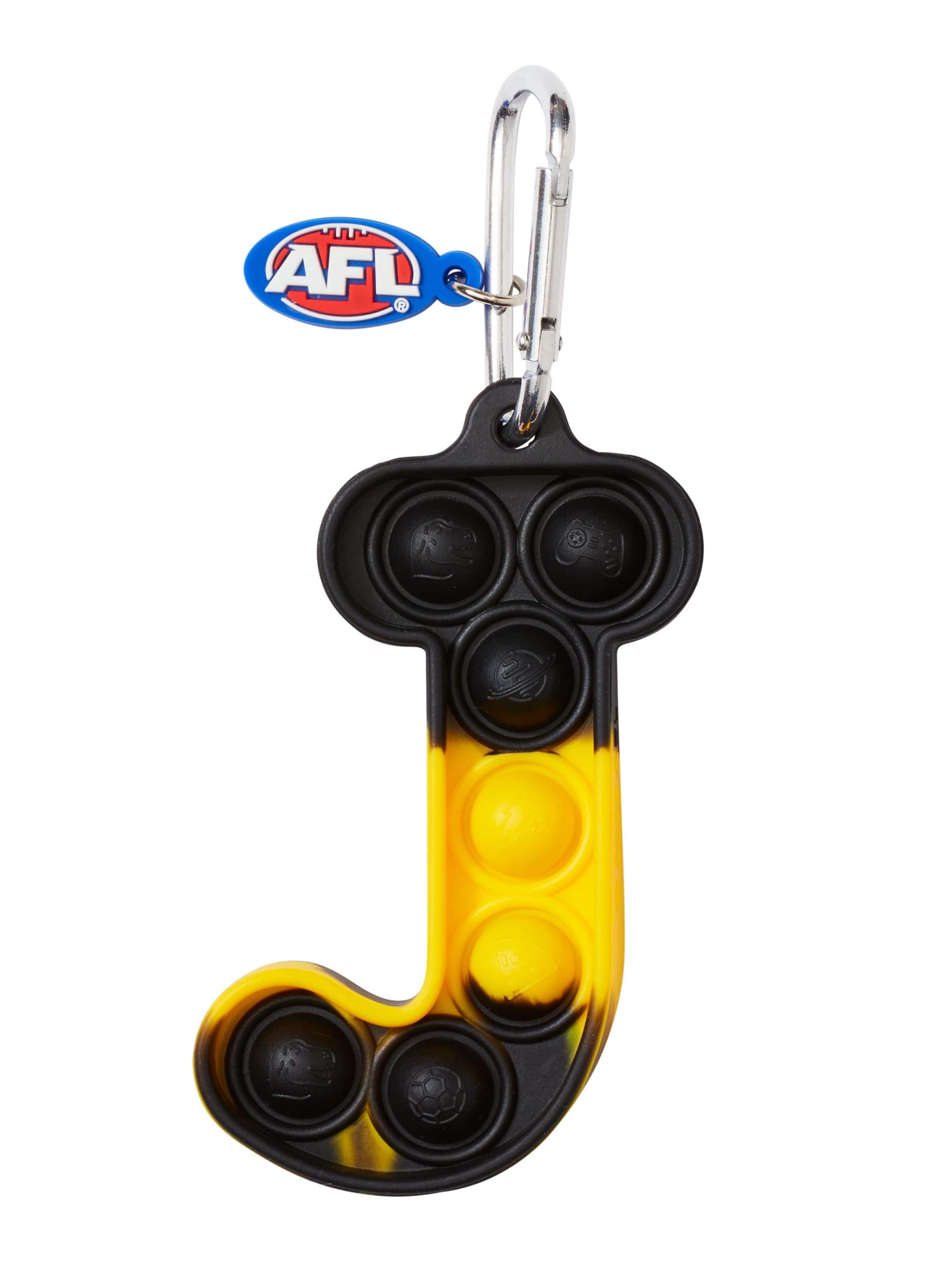 Afl Richmond Tigers Popem Popit Poppies Scented Alphabet Keyring