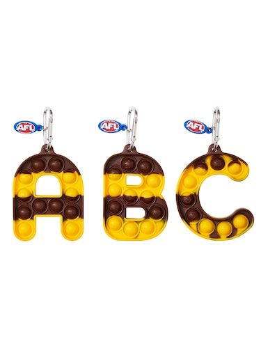 Afl Hawthorn Popem Popit Poppies Scented Alphabet Keyring                                                                       