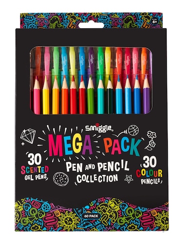 Mega Pack Scented Gel Pen & Pencil Collection X60                                                                               